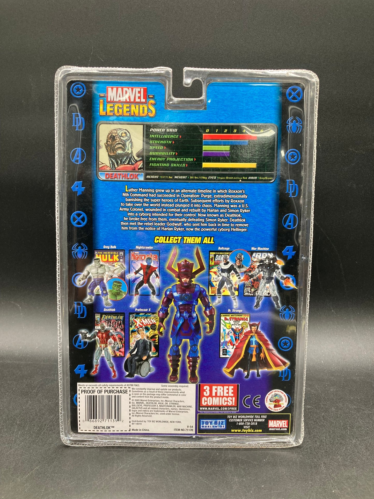 Deathlok Marvel Legends Galactus Series Action Figure Toybiz 2005