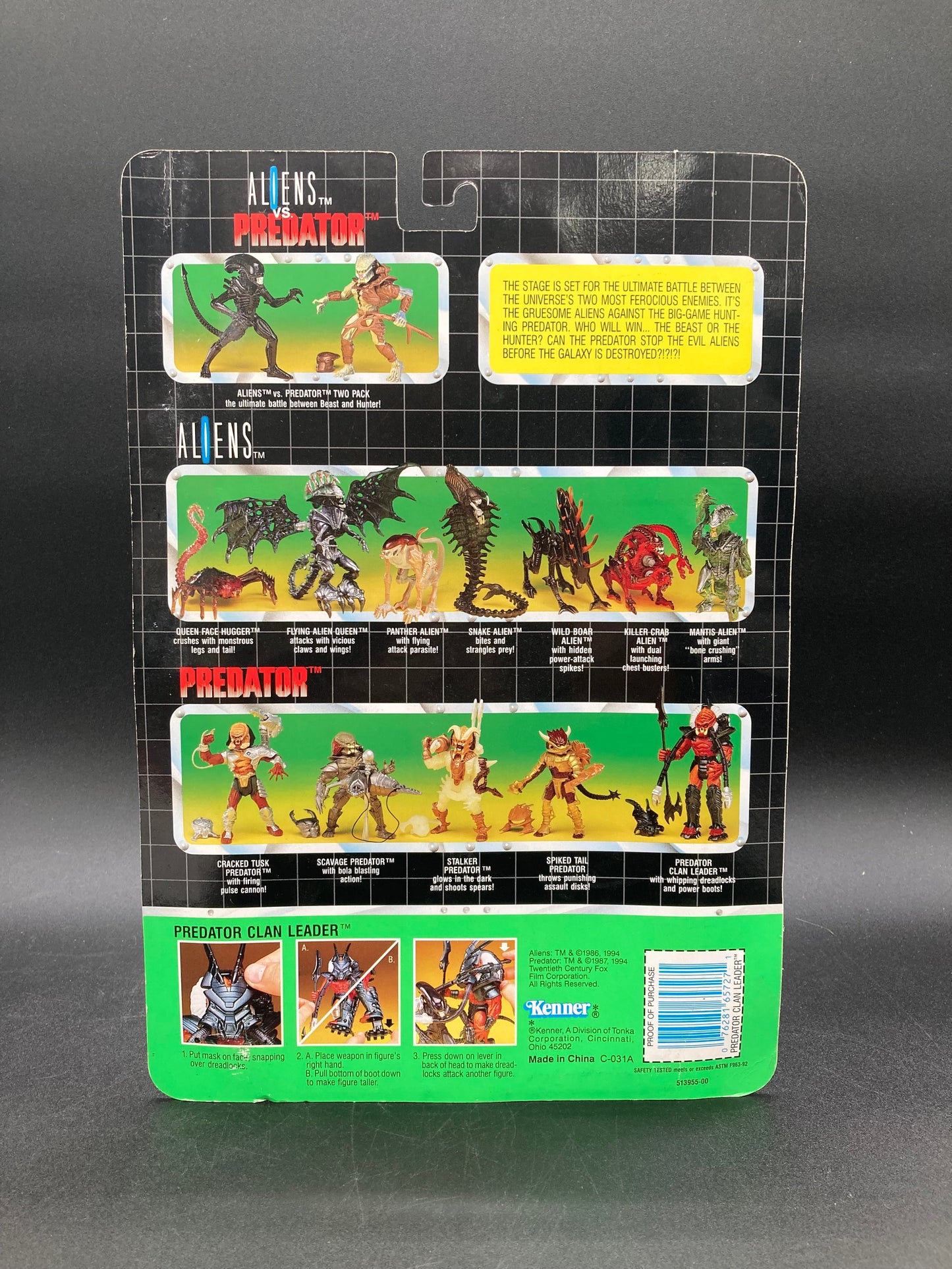 Predator Clan Leader Kenner Deluxe Predator Figure 1994