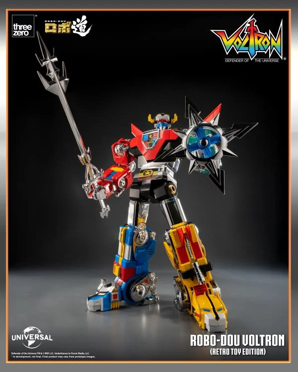 Voltron: Defender of the Universe Voltron Retro Toy Edition ROBO-DOU Threezero Action Figure