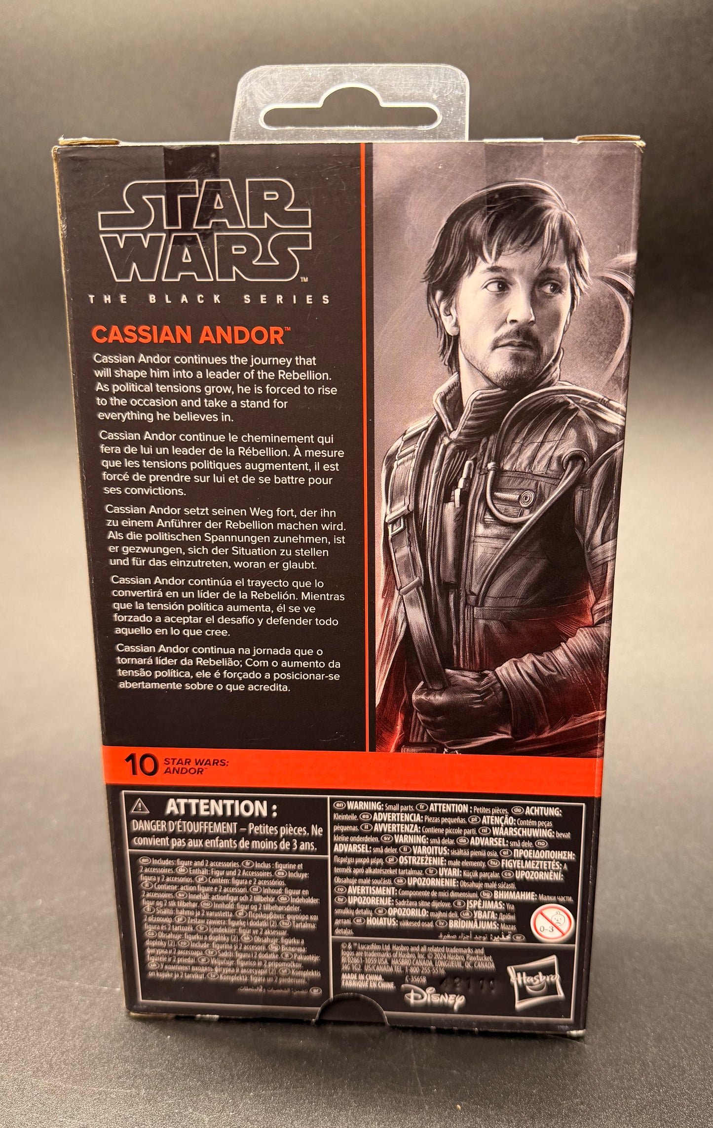 Cassian Andor Star Wars: Andor Black Series 6 in. Figure Hasbro