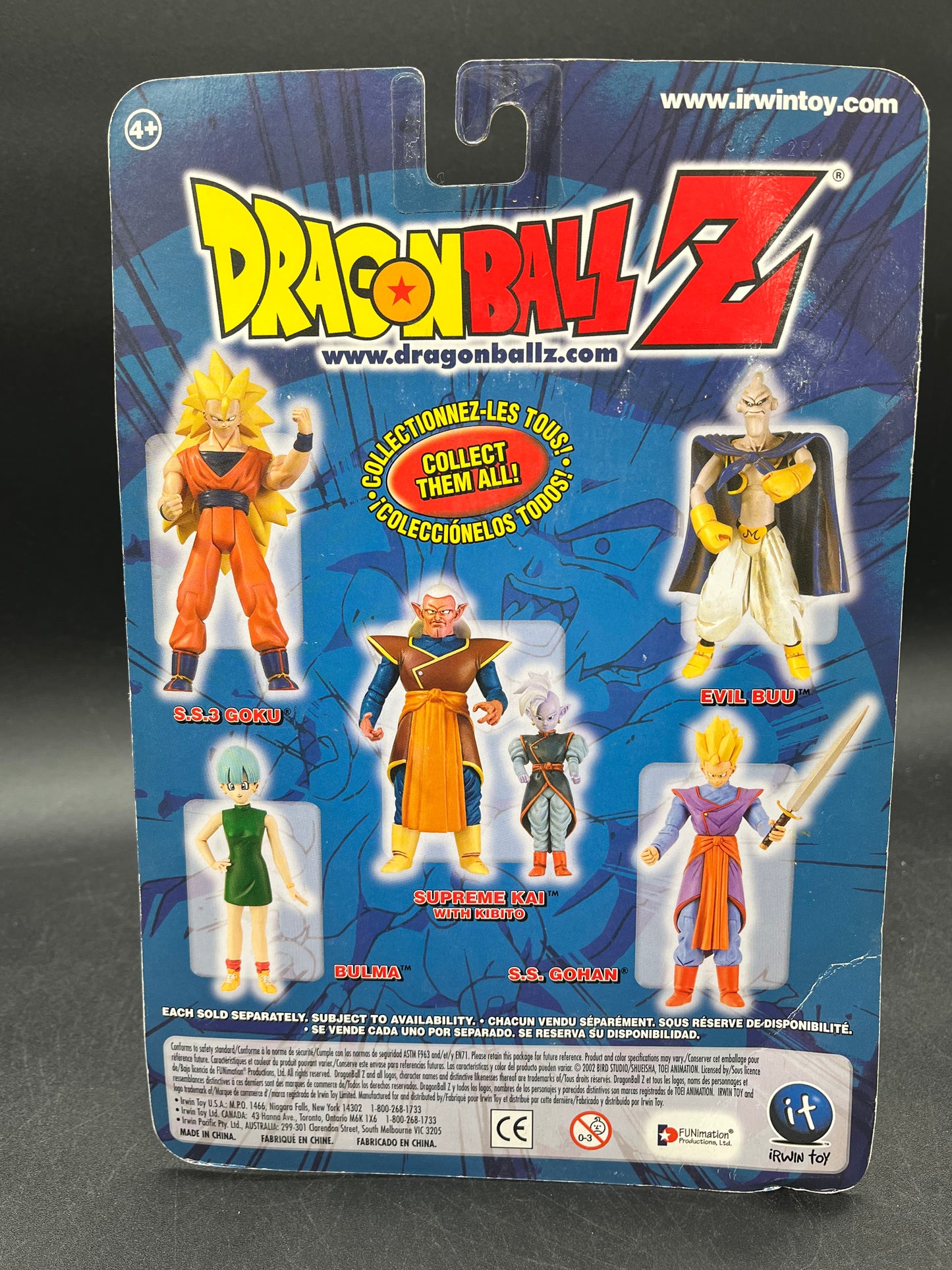Bulma Irwin Toy Dragon Ball Z Majin Buu Saga 2002