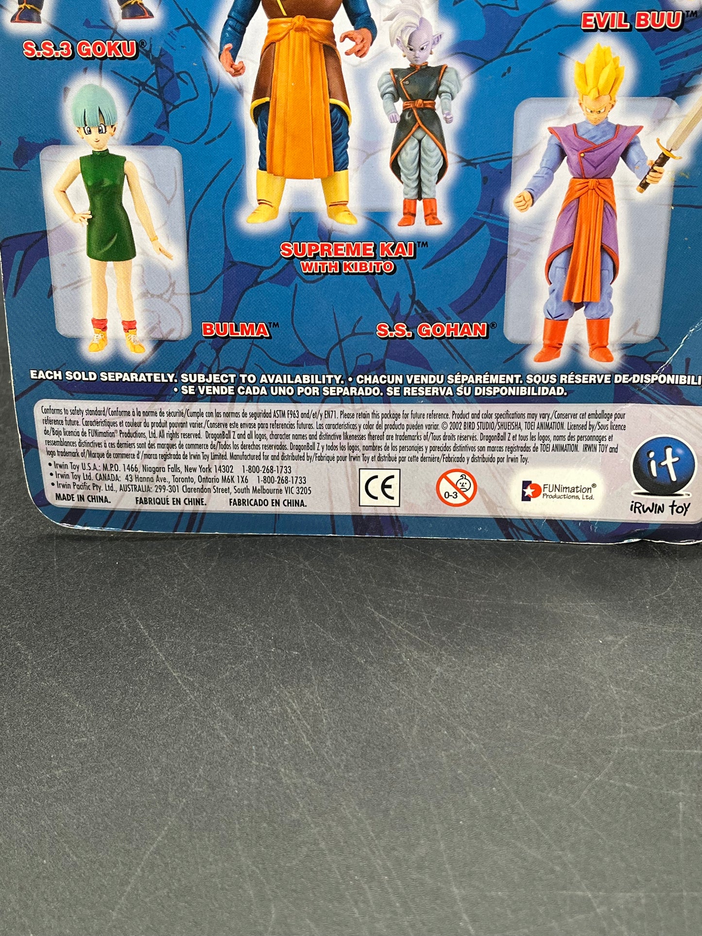 Bulma Irwin Toy Dragon Ball Z Majin Buu Saga 2002