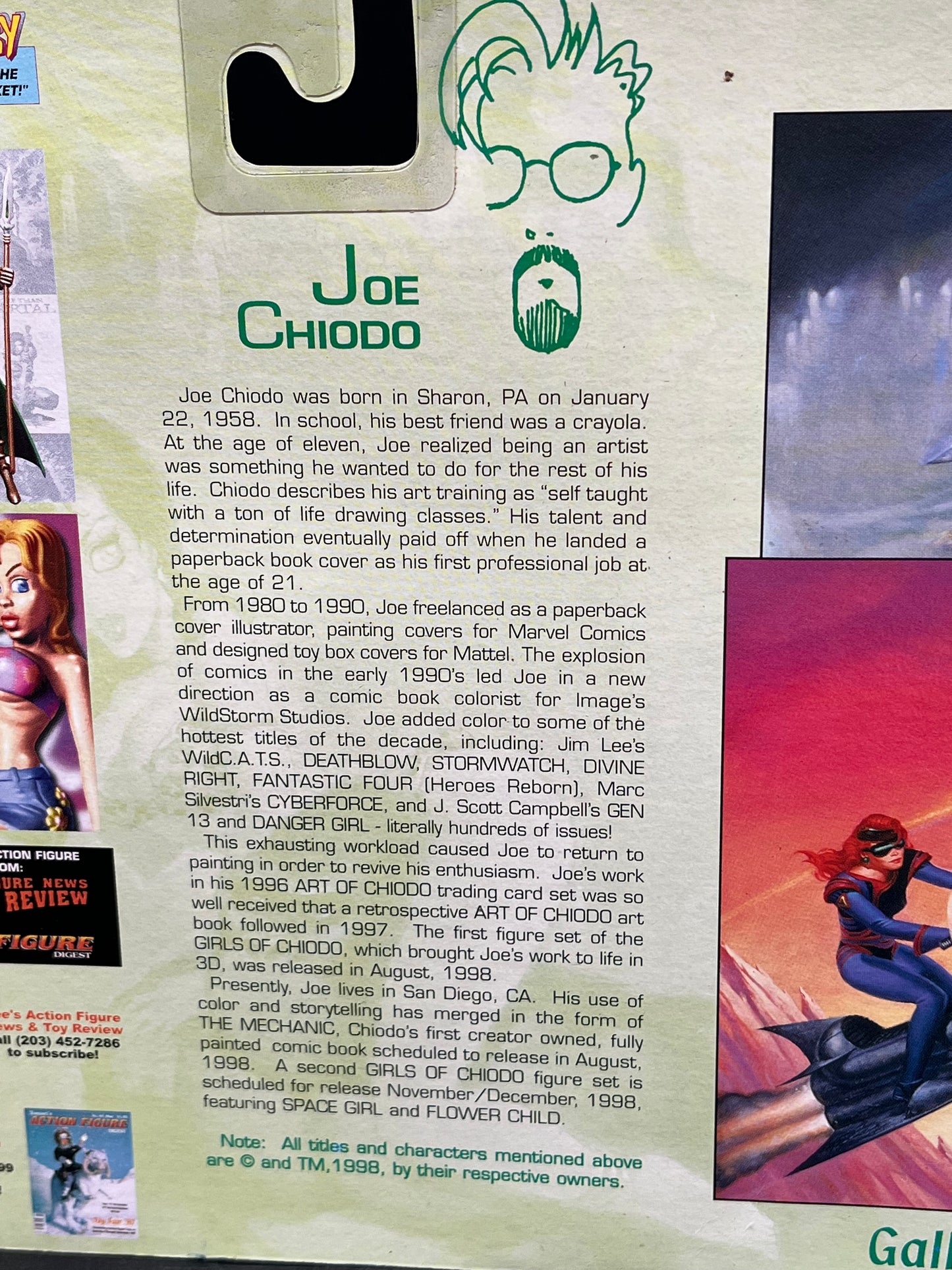 Jungle Girl Crystal Edition Skybolt Girls of Chiodo 1998 Series 1