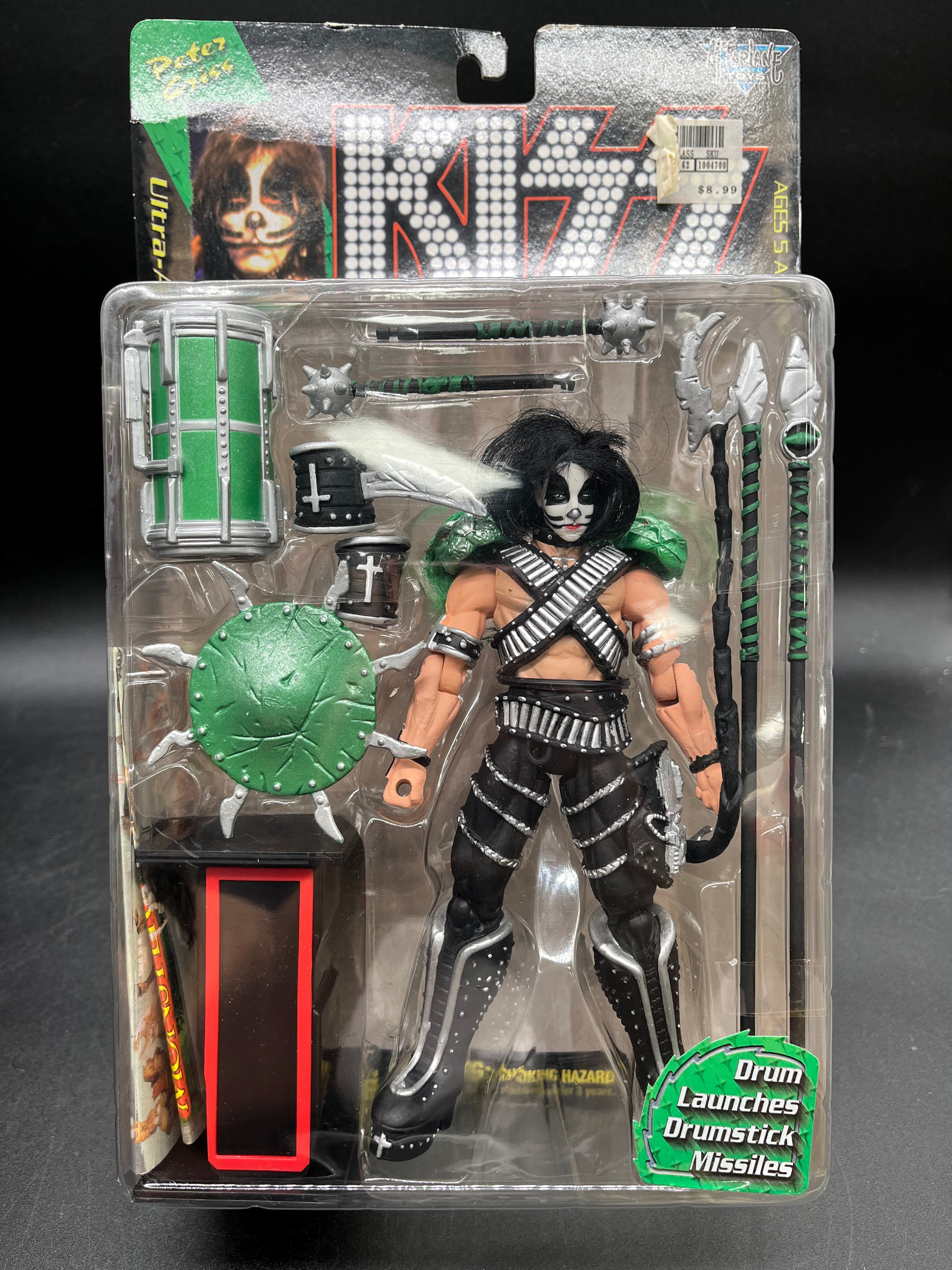 Peter Criss McFarlane KISS Ultra-Action Figure with Stand 1997