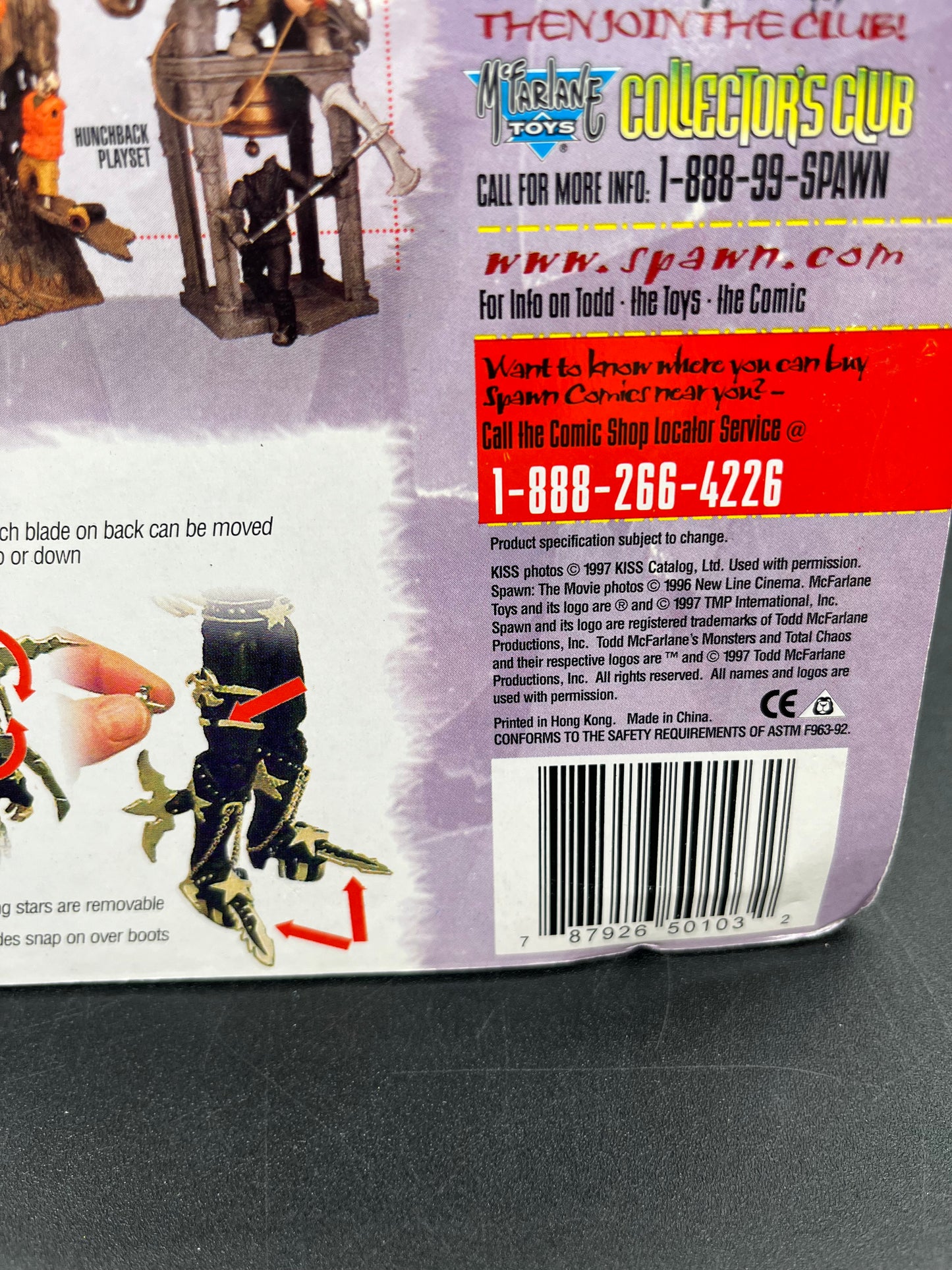 Paul Stanley McFarlane KISS Ultra-Action Figure with Stand 1997