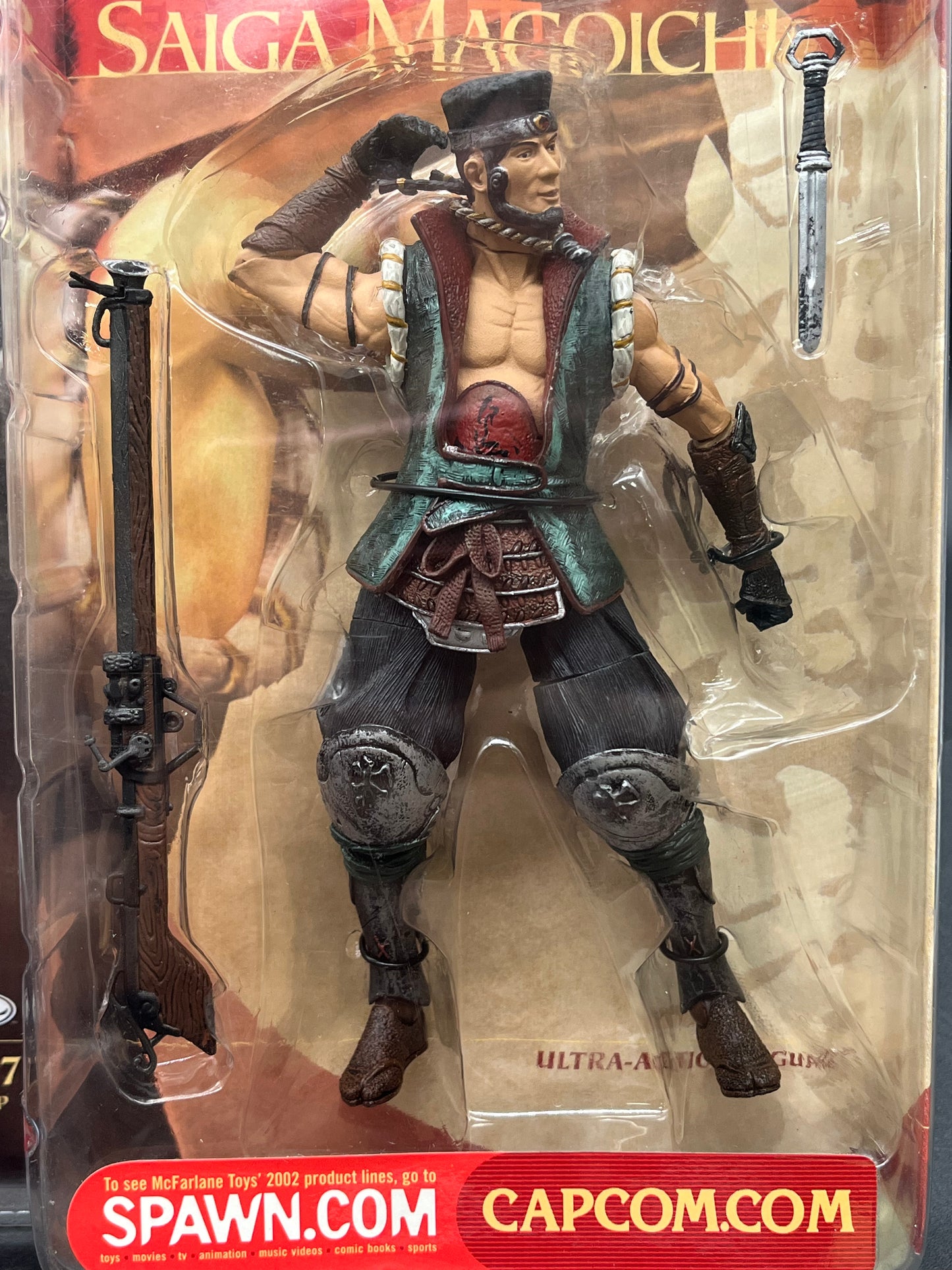Saiga Magoichi Action Figure – Onimusha 2: Samurai's Destiny (McFarlane Toys x Capcom, 2002) MISB