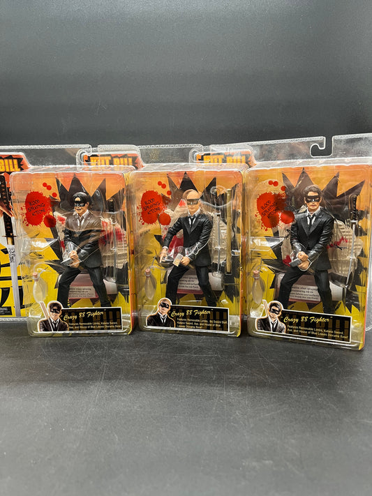 Crazy 88 Fighter Lot of 3 NECA Reel Toys Kill Bill Series 1 2004