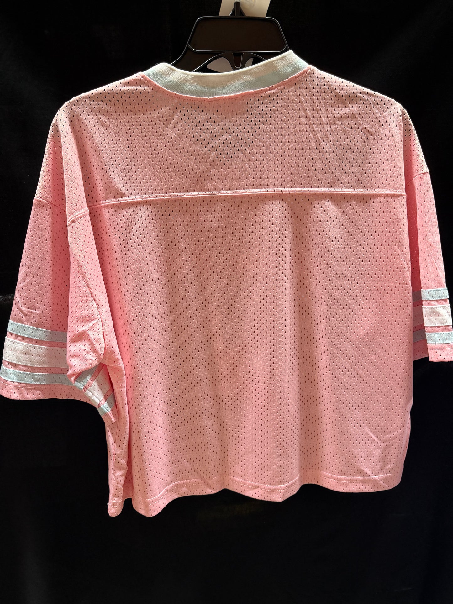Spider-Man 62 Cropped Mesh Football Jersey Pink
