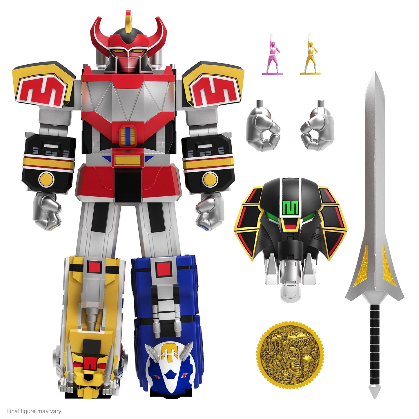 MegaZord Mighty Morphin Power Rangers 7 in. Action Figure Ultimates! Super7