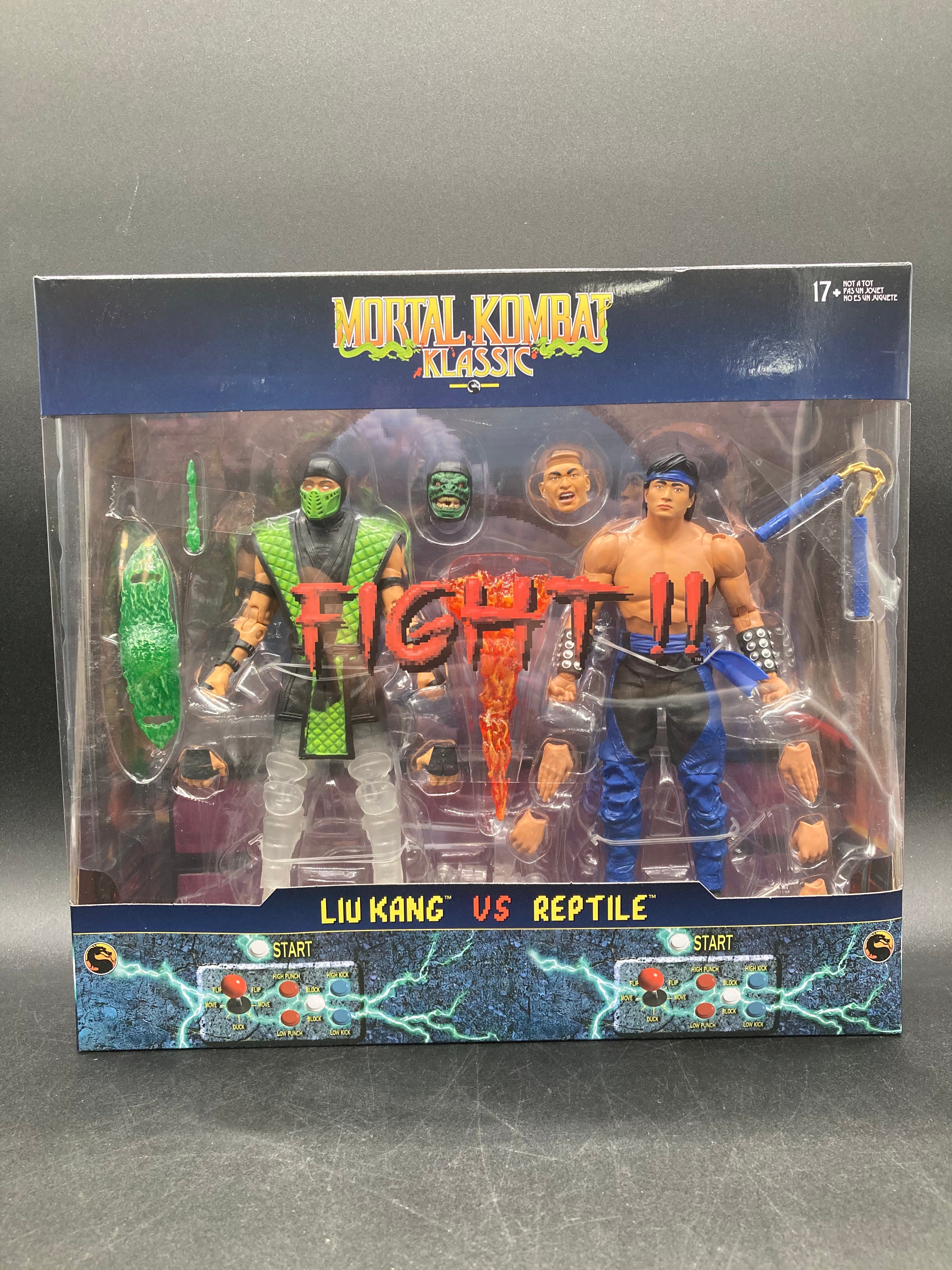 Lui Kang VS Reptile McFarlane Mortal Kombat Klassic Battle:3 Figure Set 2025