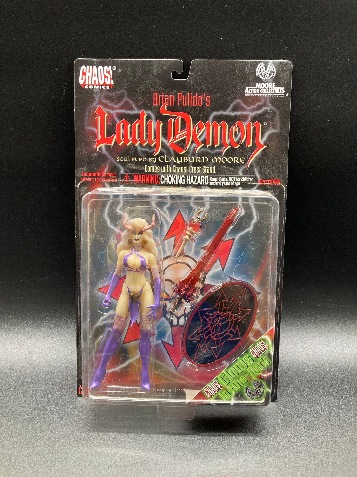 Lady Demon Glow-In-The-Dark Moore Action Collectibles Chaos Comics Figure 1997