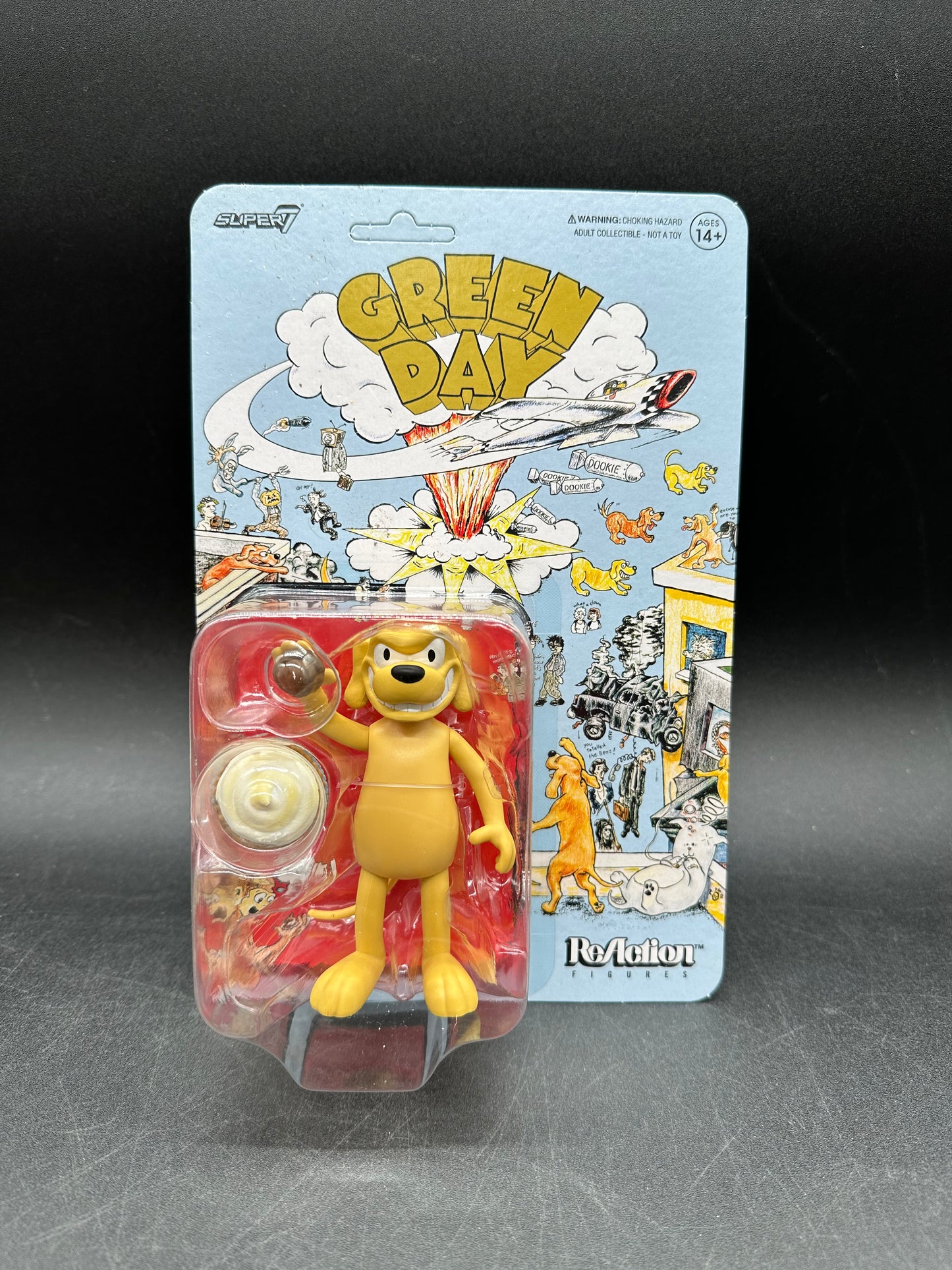 "Dookie Dog" Green Day Action Figure Reaction Super7 (Unpunched)