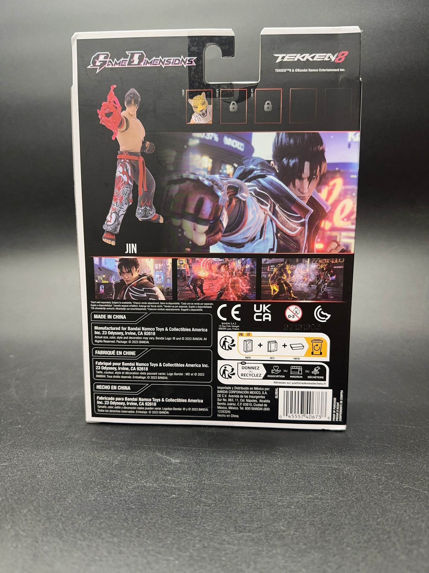 Jin Tekken 8 Bandai Namco Game Dimensions figure