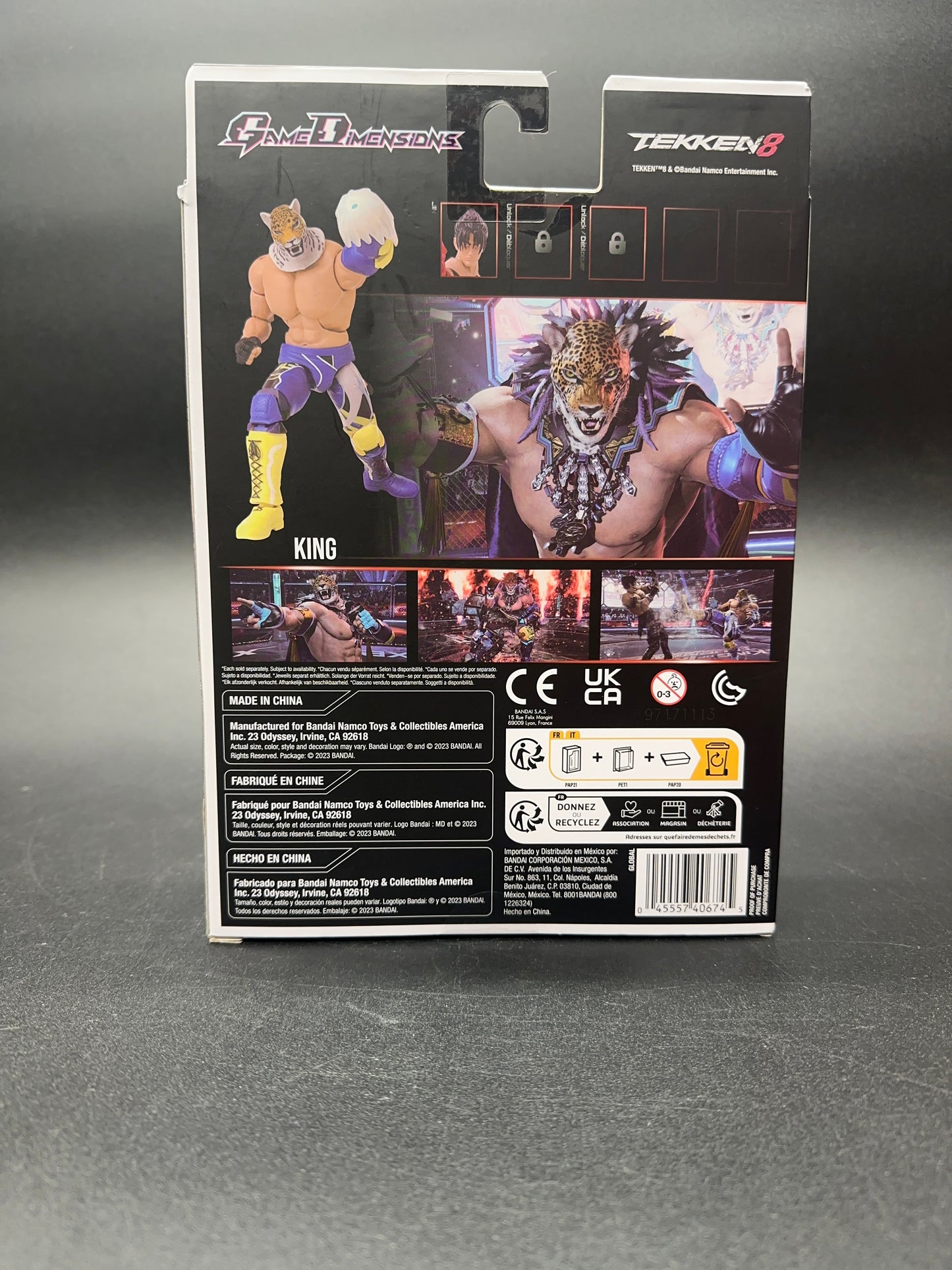 King Tekken 8 Bandai Namco Game Dimensions figure