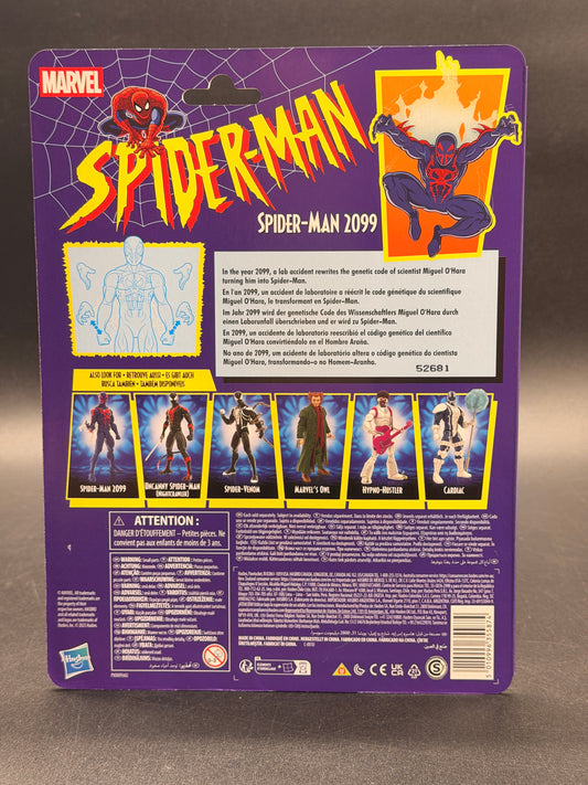 Spider-Man 2099 Hasbro Marvel Legends Spider-Man Retro Figure 2025