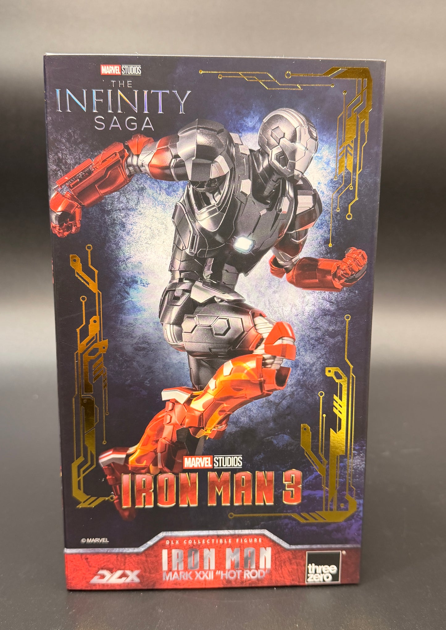 Iron Man Mark XXII "Hot Rod" 1/12 Scale Iron Man 3 The Infinity Saga DLX Threezero Action Figure