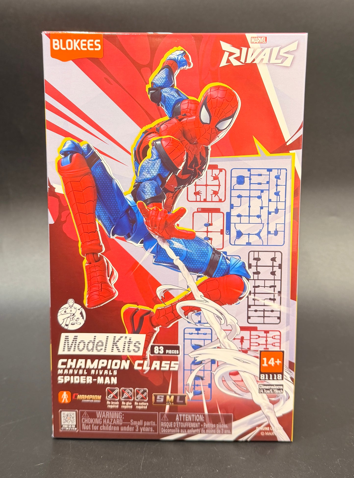 Spider-Man Marvel Rivals Champion Class 06 Model Kits Blokees
