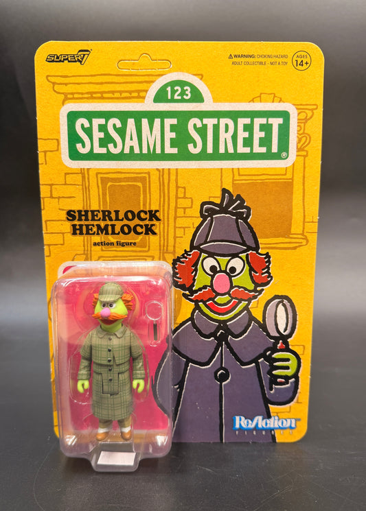 Sherlock Hemlock Sesame Street Reaction 3.75 in. Action Figure