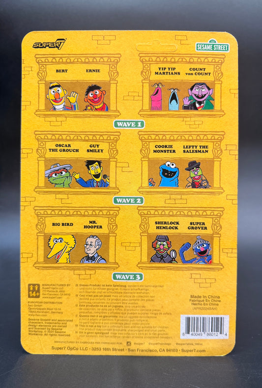 Sherlock Hemlock Sesame Street Reaction 3.75 in. Action Figure