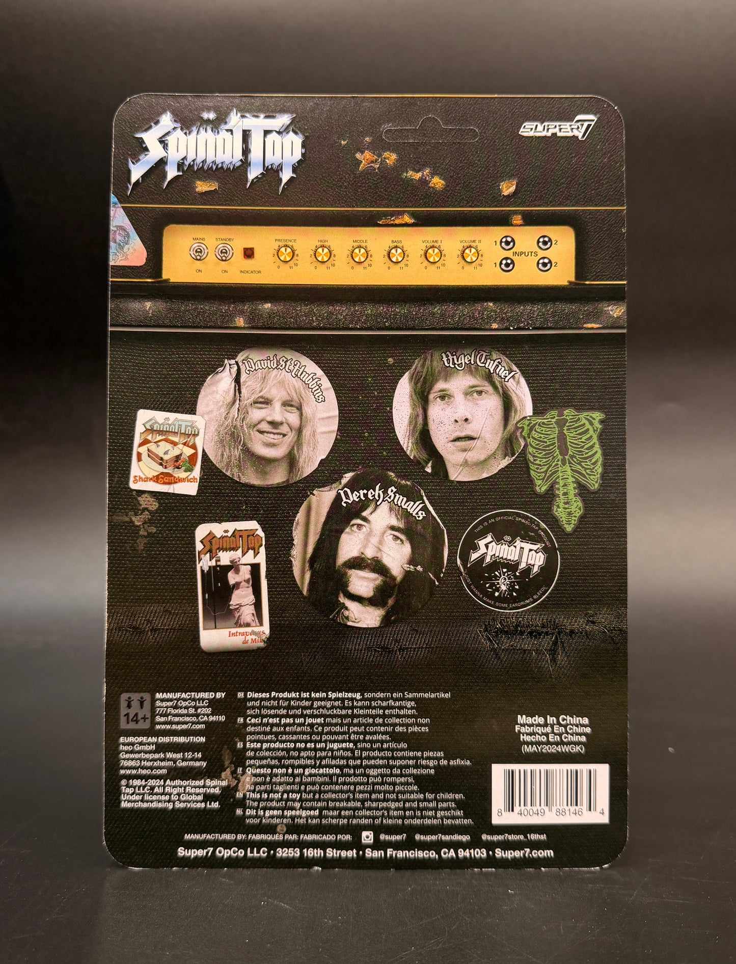 David St. Hubbins Spinal Tap ReAction 3.75 in Action Figure