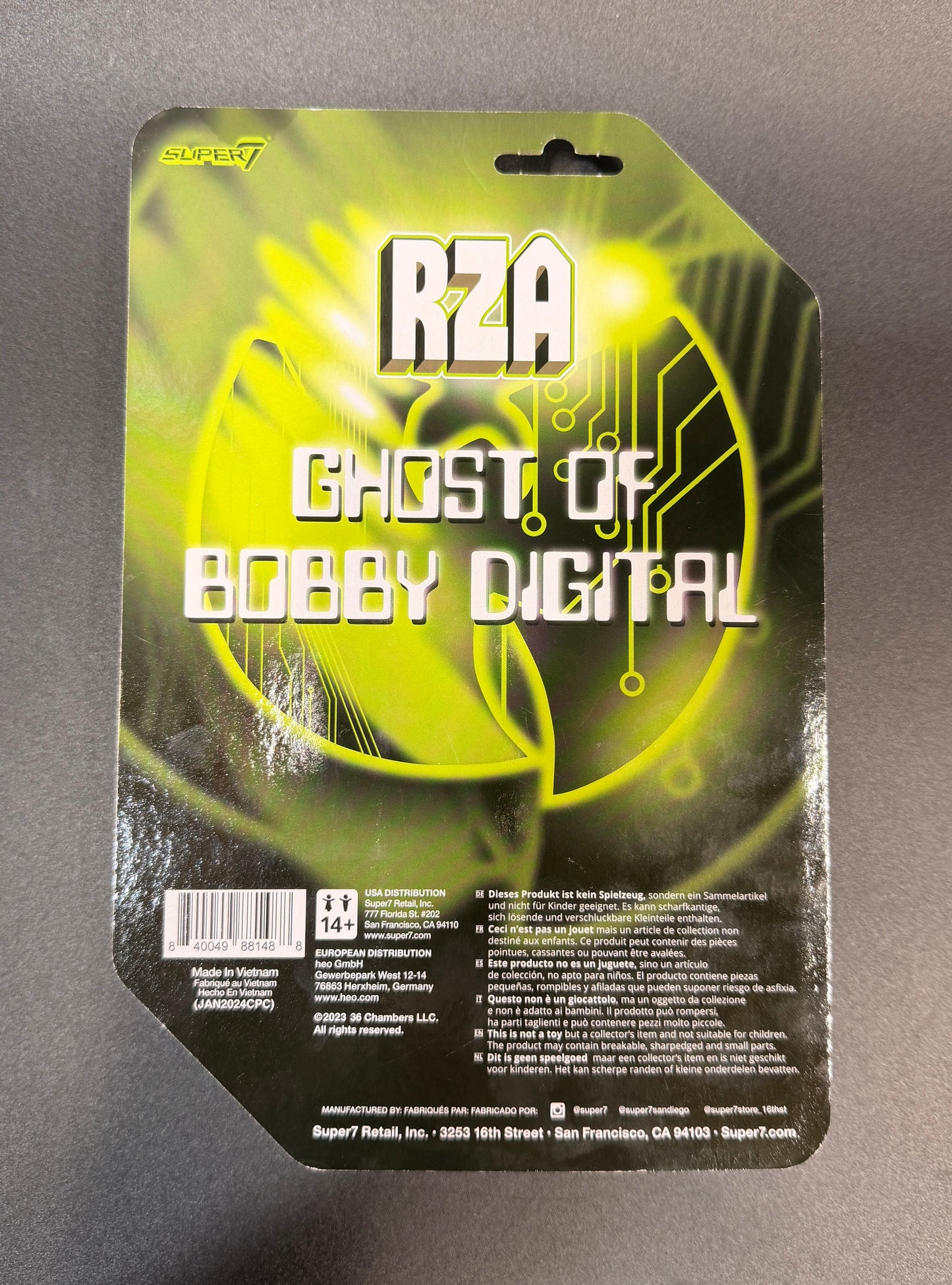 RZA Ghost of Bobby Digital Reaction 3.75 in. Action Figure