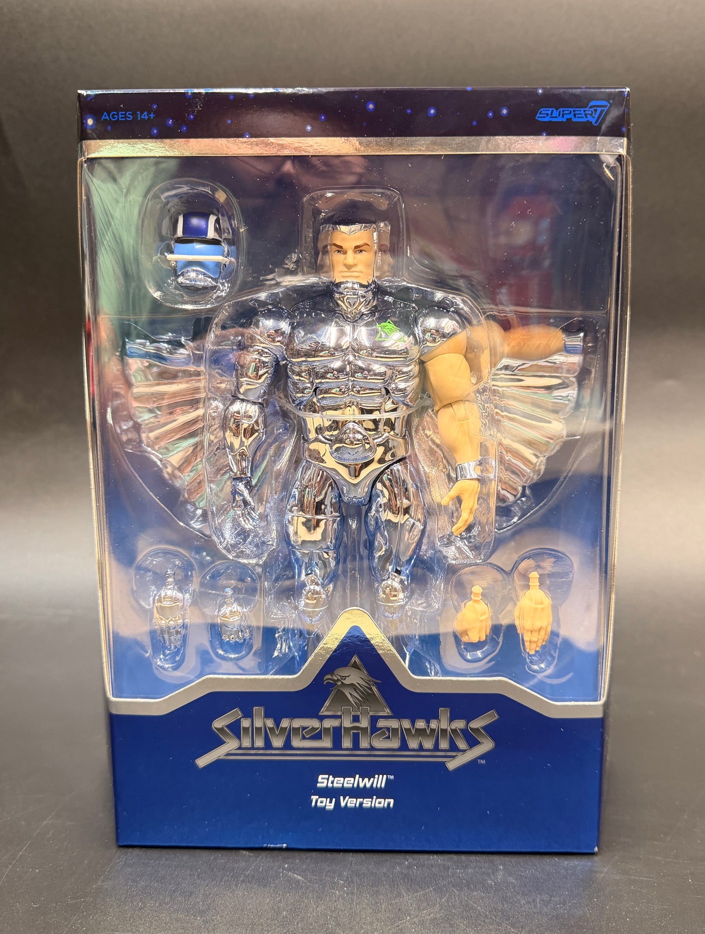 Steelwill (VAC Metal Toy Version) SilverHawks 7 in. Action Figure Super7 Ultimates