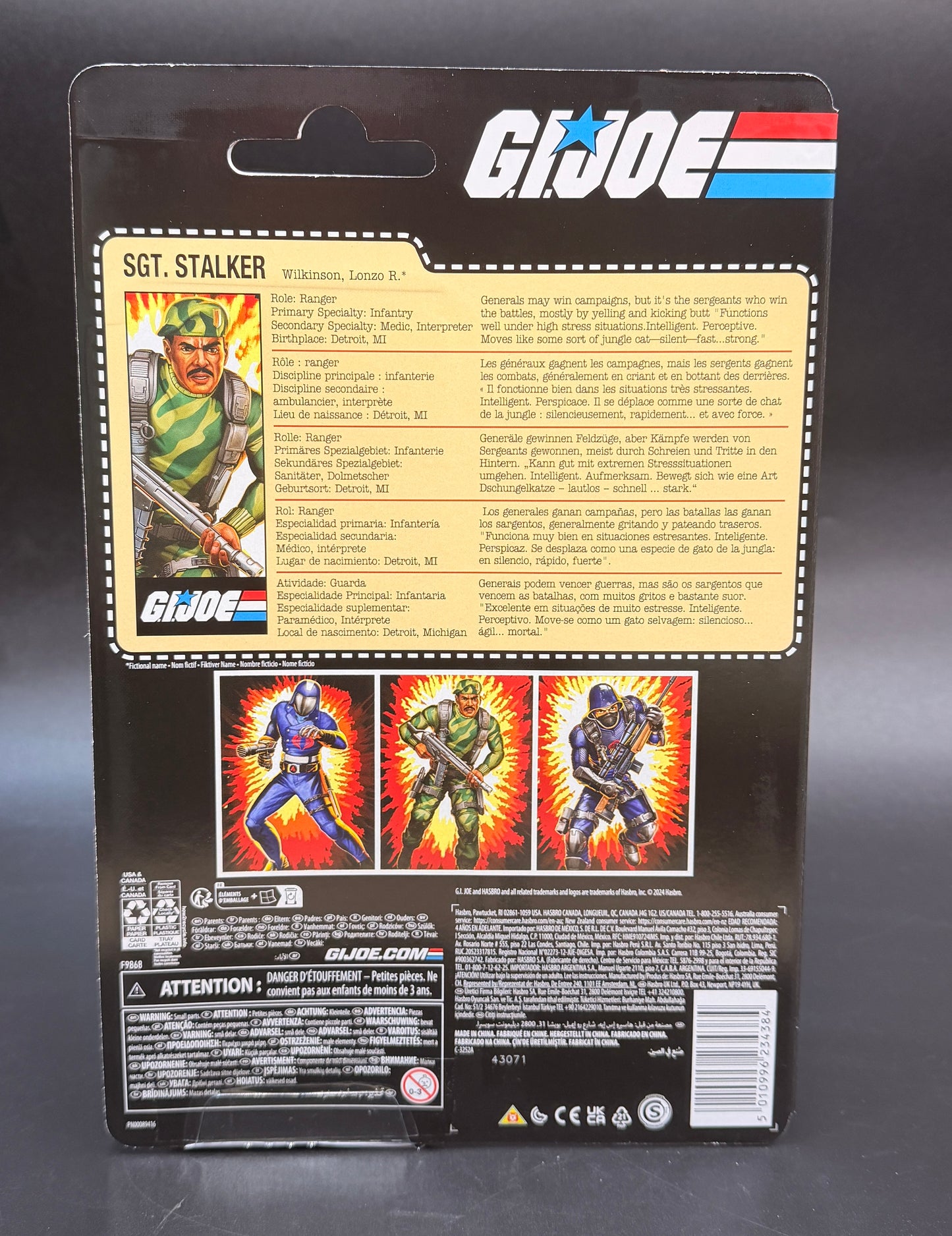 Sgt. Stalker GI JOE Classified Retro Card Series Figure