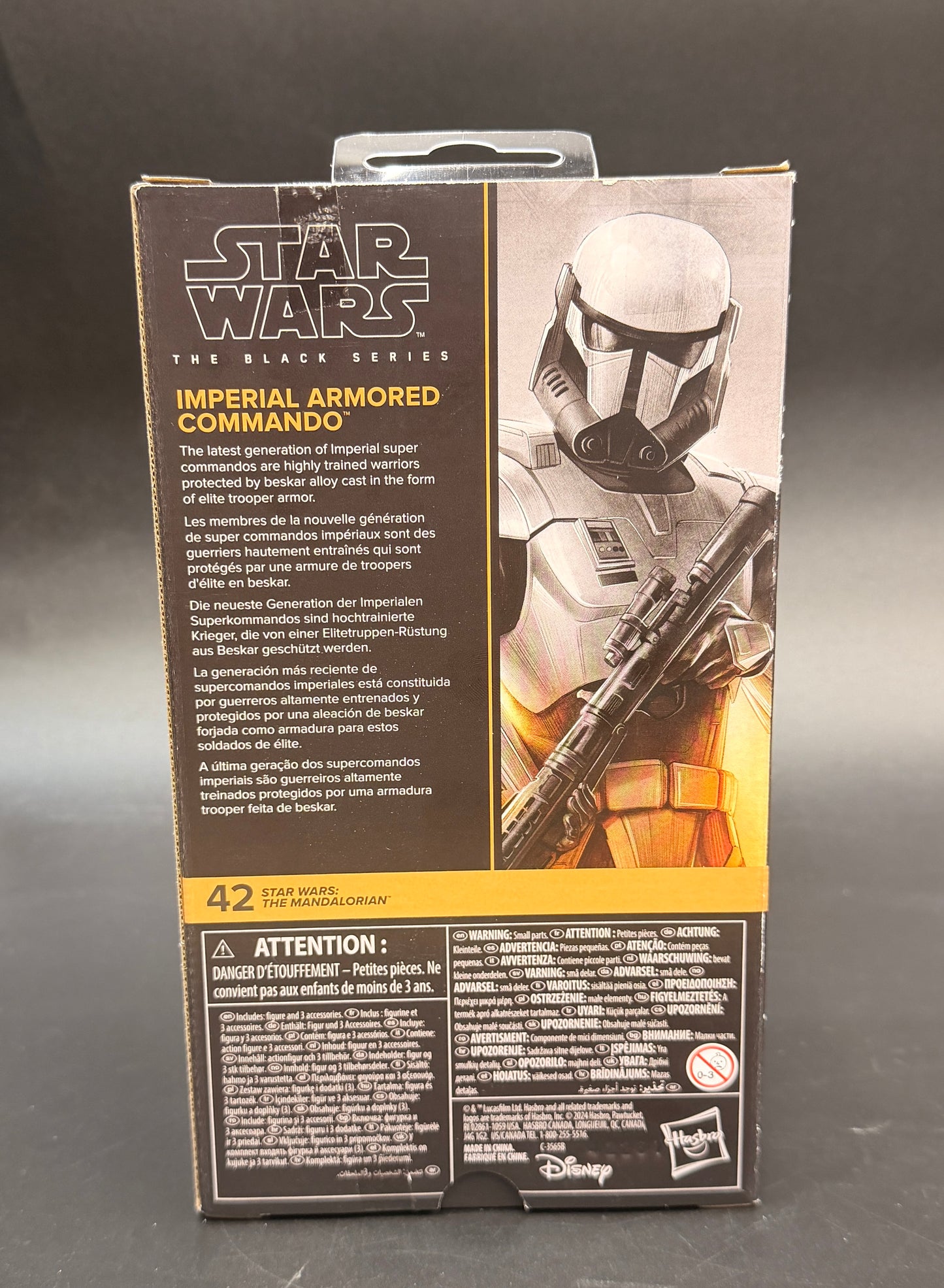 Imperial Armored Commando Star wars: The Mandalorian Black Series 6 in. Figure Hasbro