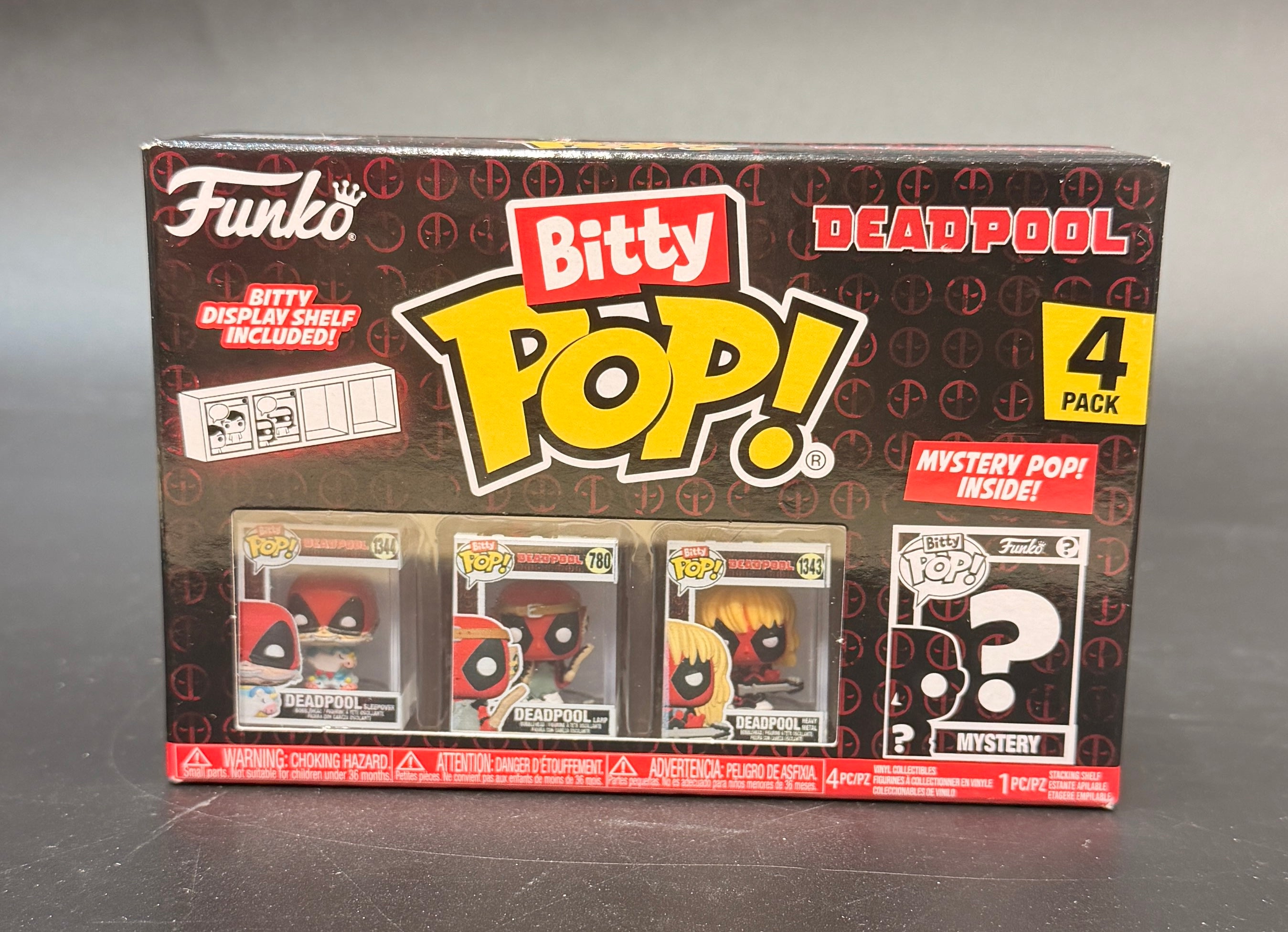 Deadpool Bitty Pop! 4-pk Set Series 4 Figures Funko