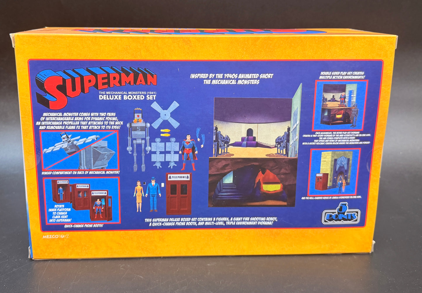 Superman: The Mechanical Monsters (1941): Deluxe Boxed Set 5 Points Mezco