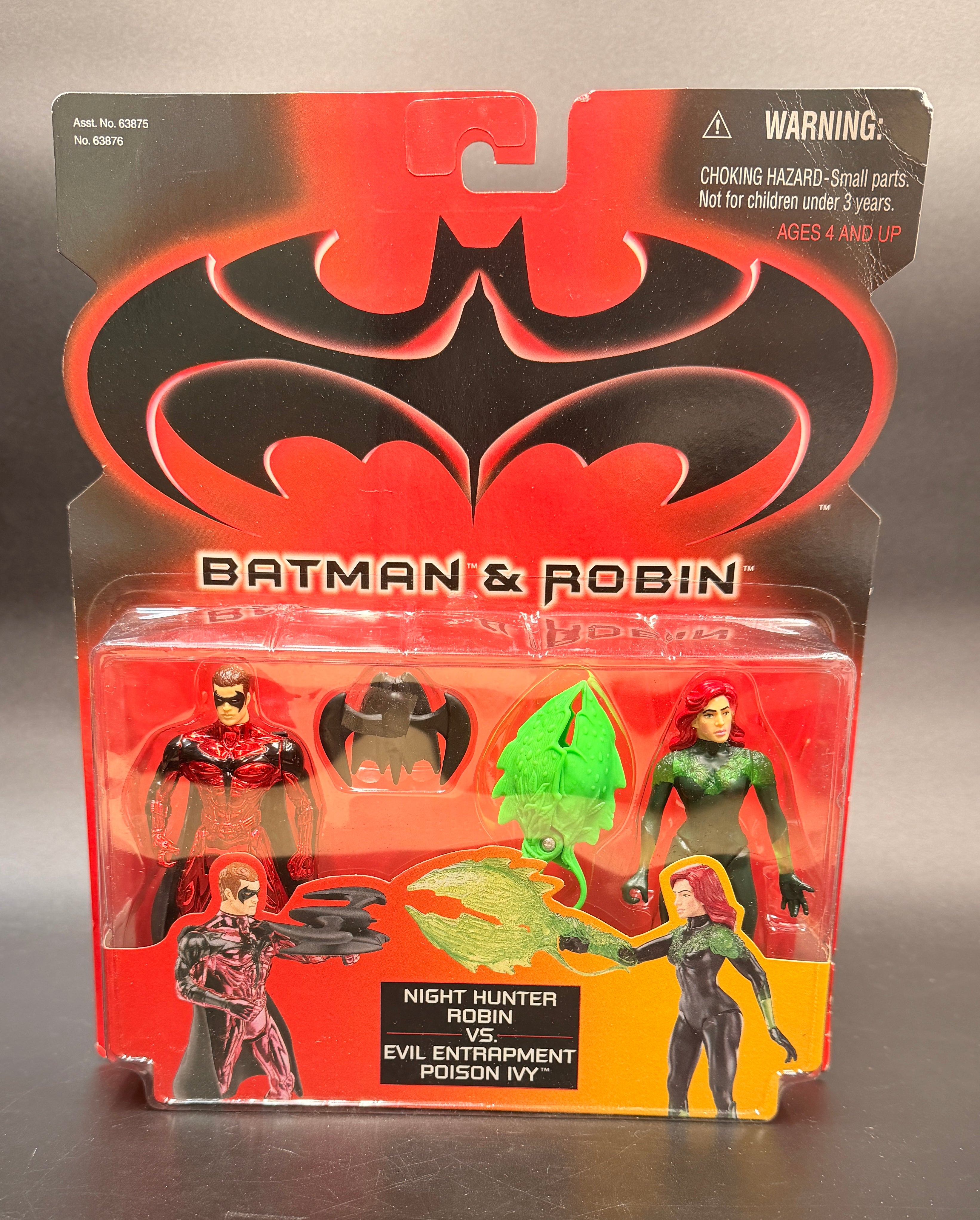 Night hunter Robin Vs. Evil Entrapment Poison Ivy Batman & Robin Figure Set Kenner 1997