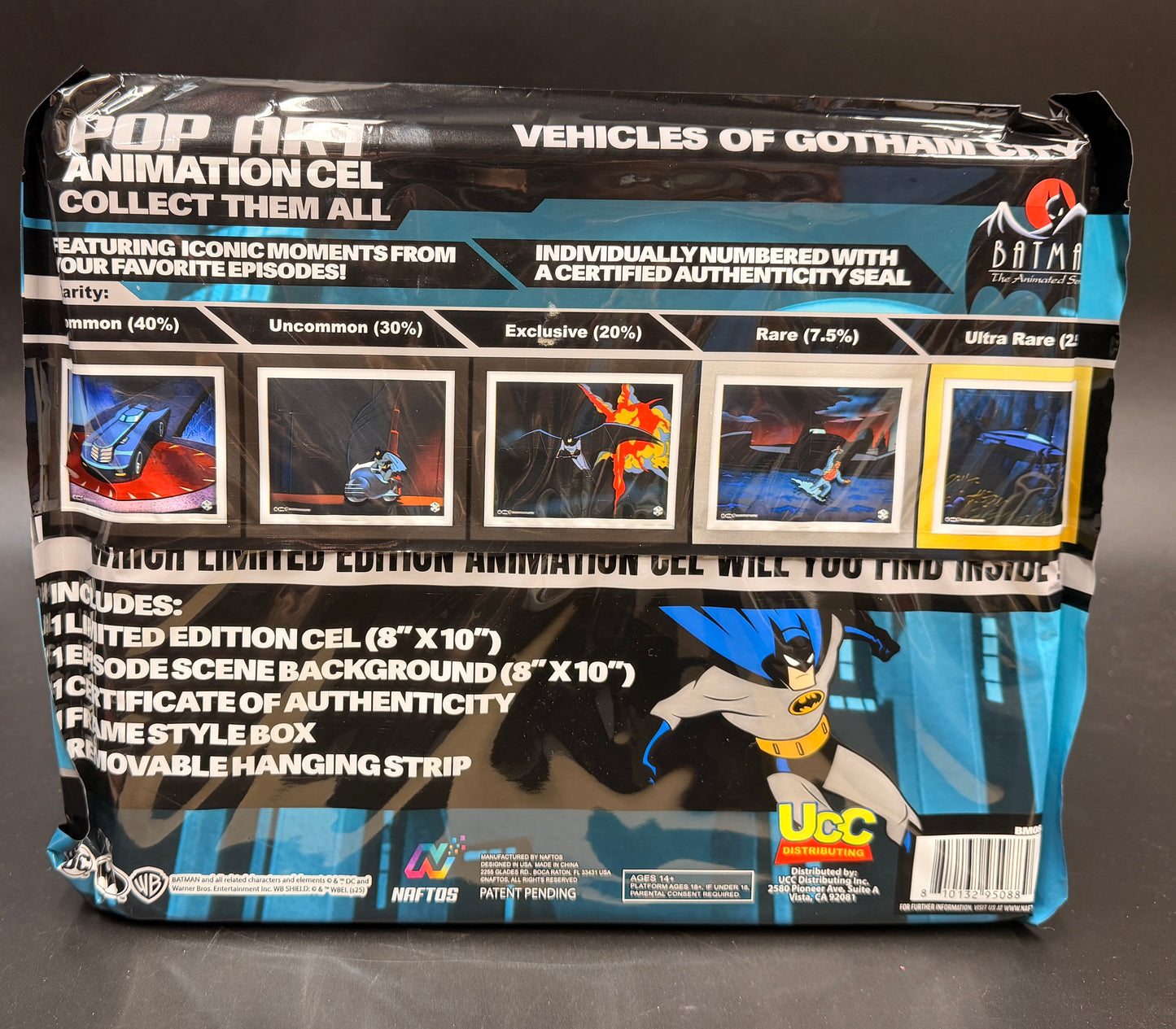 Batman: The Animated Series Vehicles of Gotham City Pop Art Animation Cel Limited Edition Mystery Bag