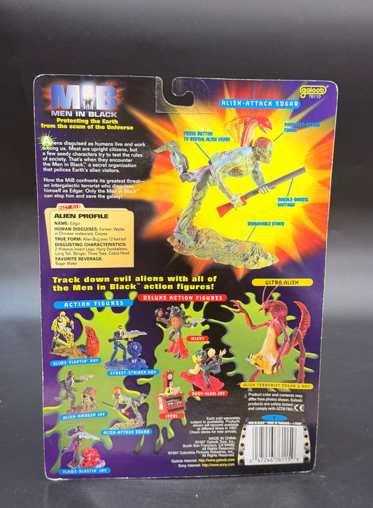 Alien Attack Edgar (Hidden Aliens) Men In Black Action Figure Galoob 1997