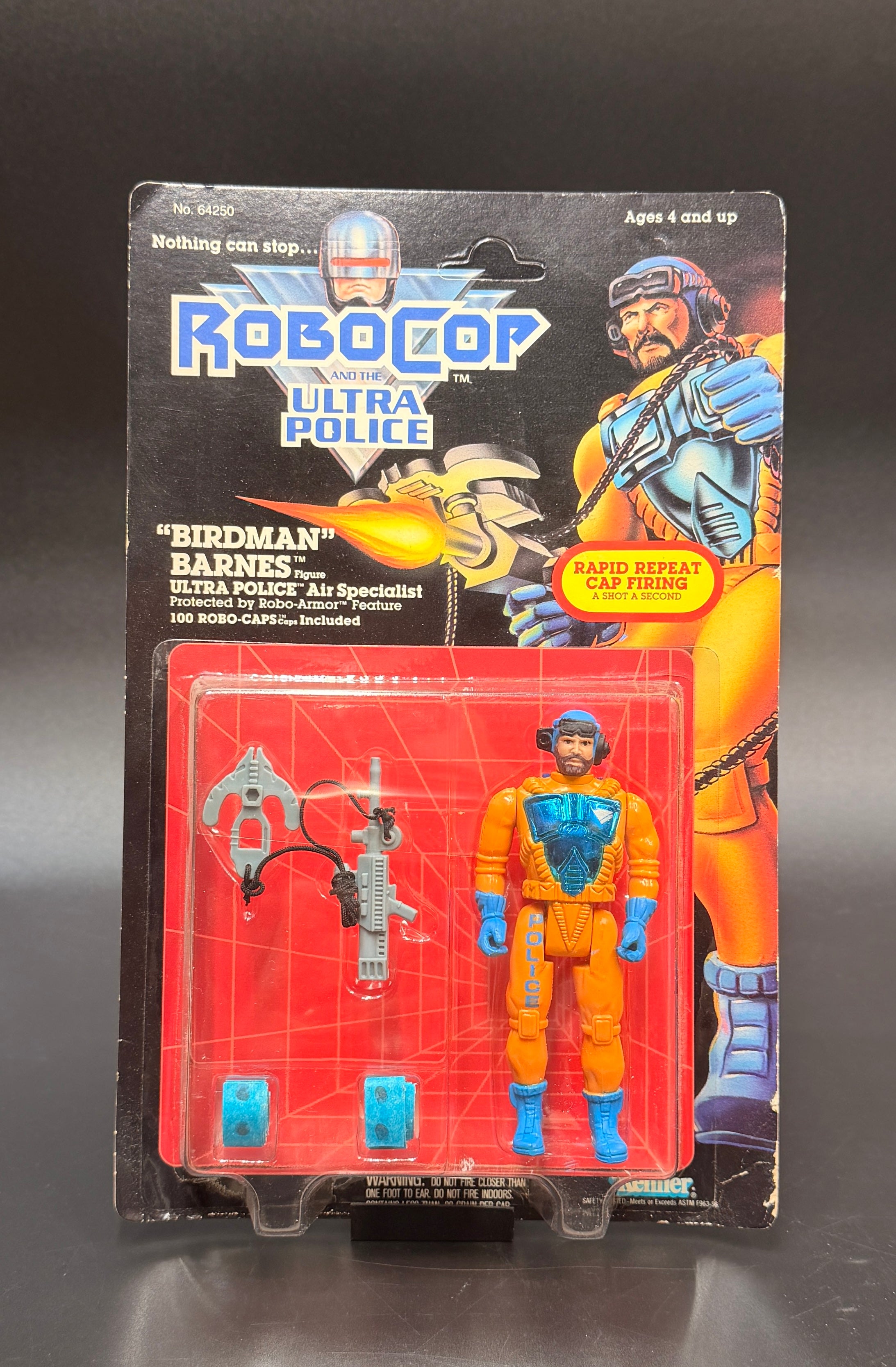 "Birdman Barnes" (Air Specialist) RoboCop & the Ultra Police Kenner Action Figure 1988