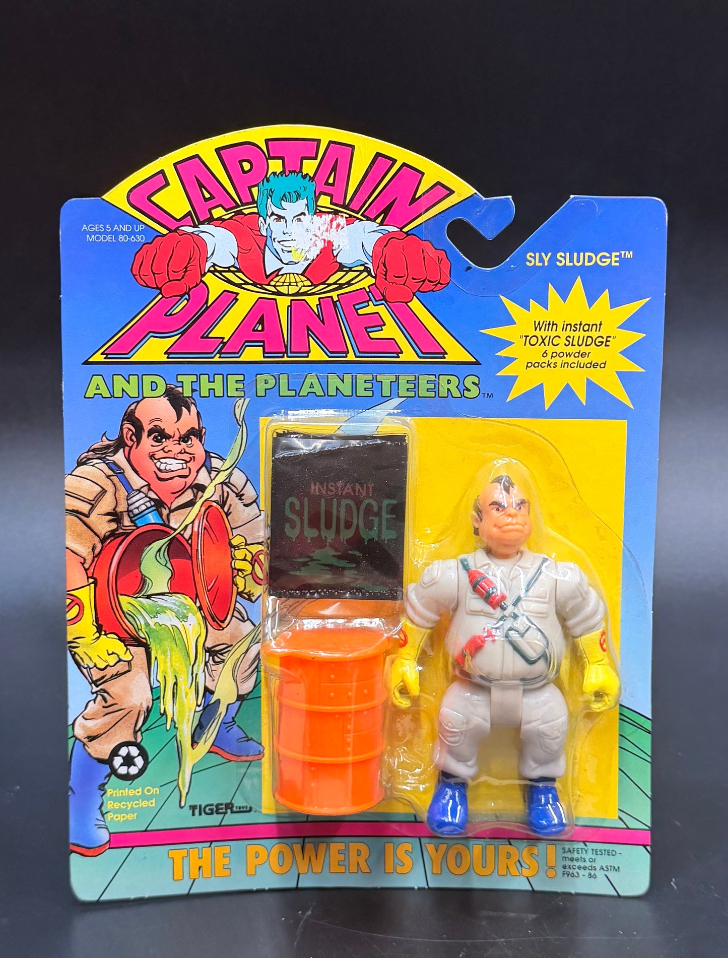 "Sly Sludge" (Toxic Sludge) Captain Planet and the Planeteers Action Figure Tiger Toys 1991