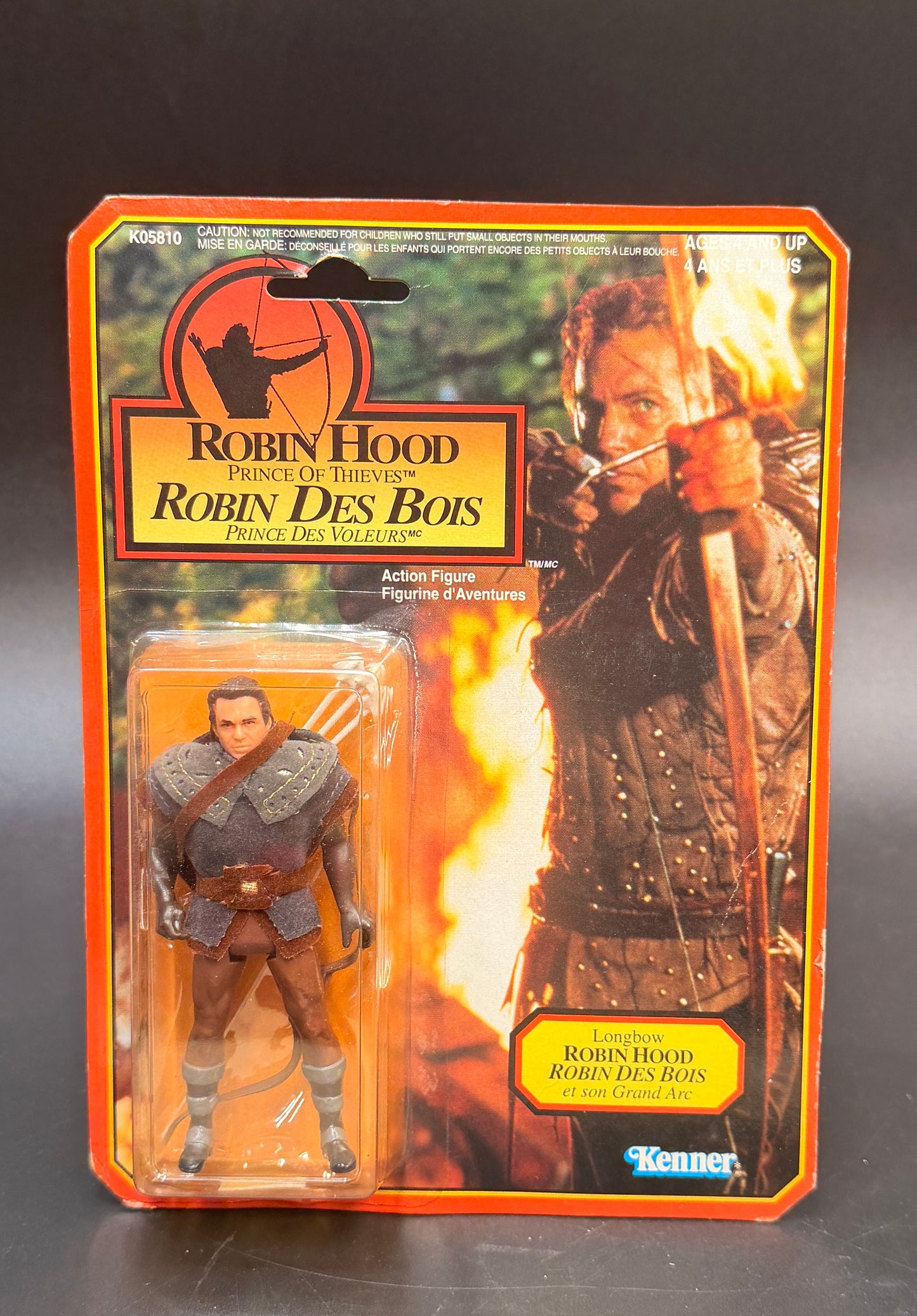 "Robin Hood" (Long Bow) Robin Hood: Prince of Thieves Action Figure Kenner 1991 (French Version)