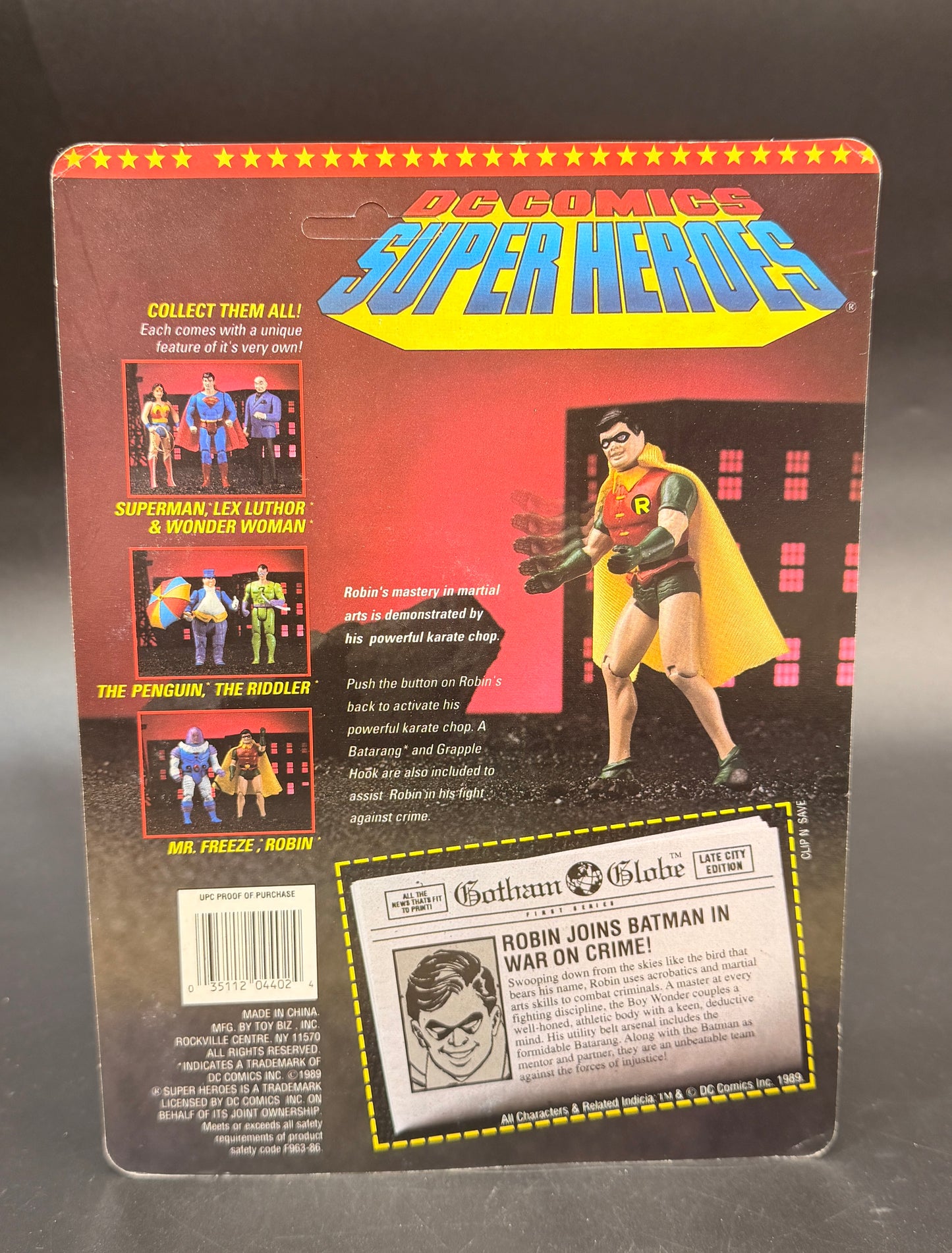 Robin (With Karate Chop) DC Super Heroes Action Figure ToyBiz 1989