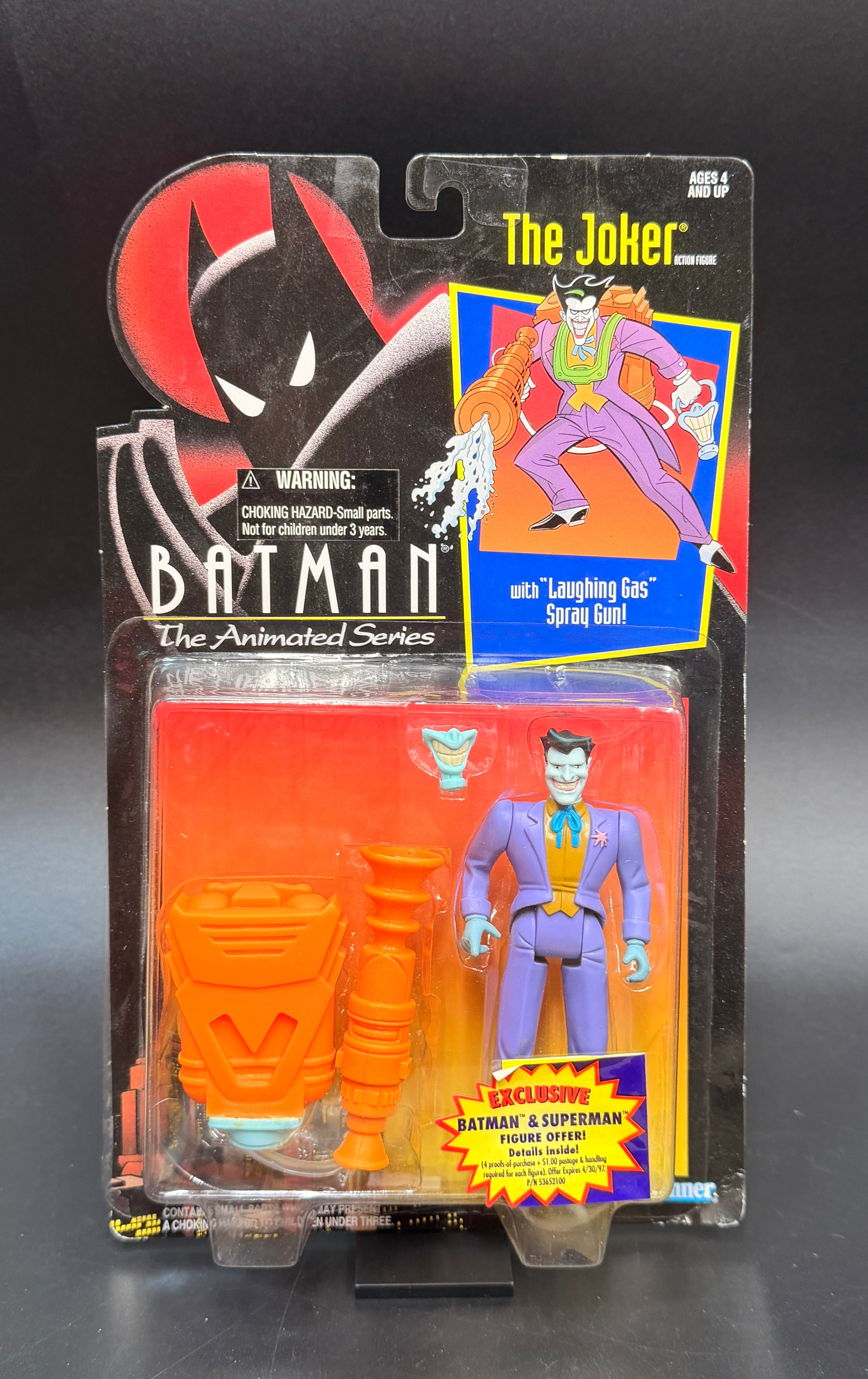 "The Joker" (with Laughing Gas Spray Gun) Batman: The Animated Series Action Figure Kenner 1992
