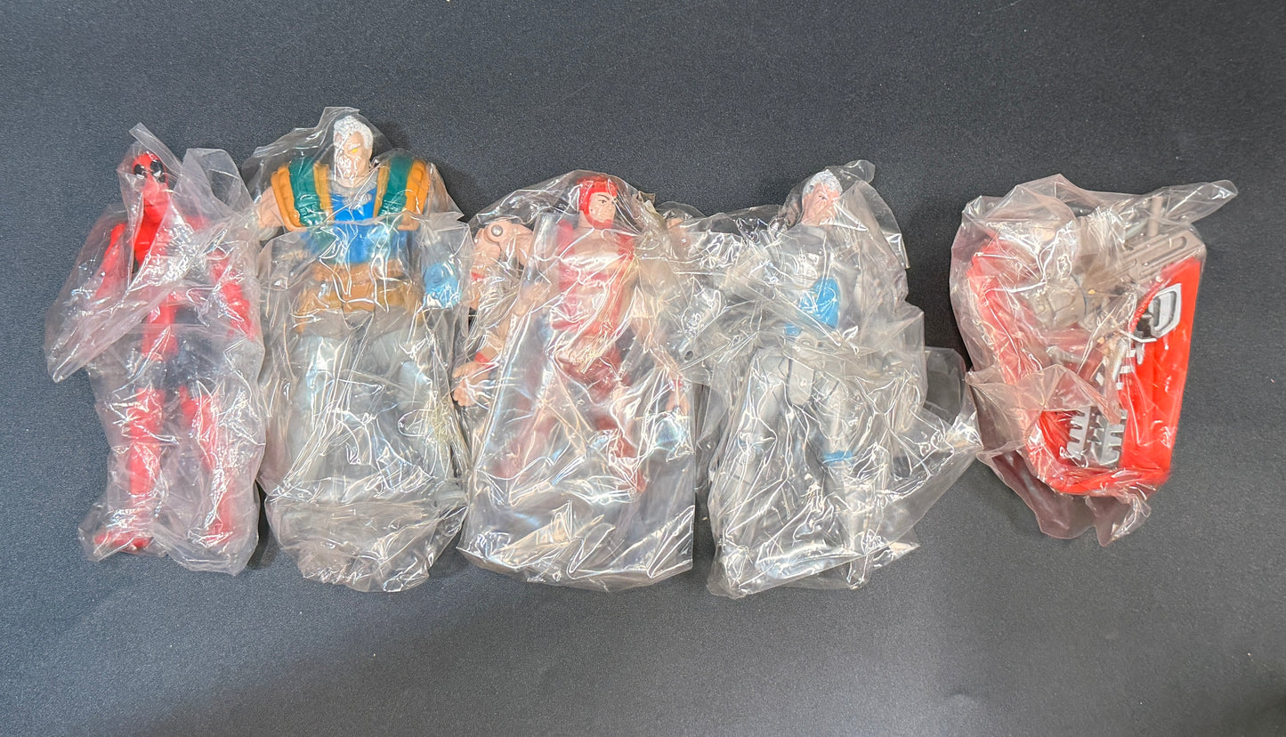 Marvel's X-Force 4 Figure Set (Cable, Deadpool, Stryfe, and Forearm) Toybiz Sears Mail Away 1992
