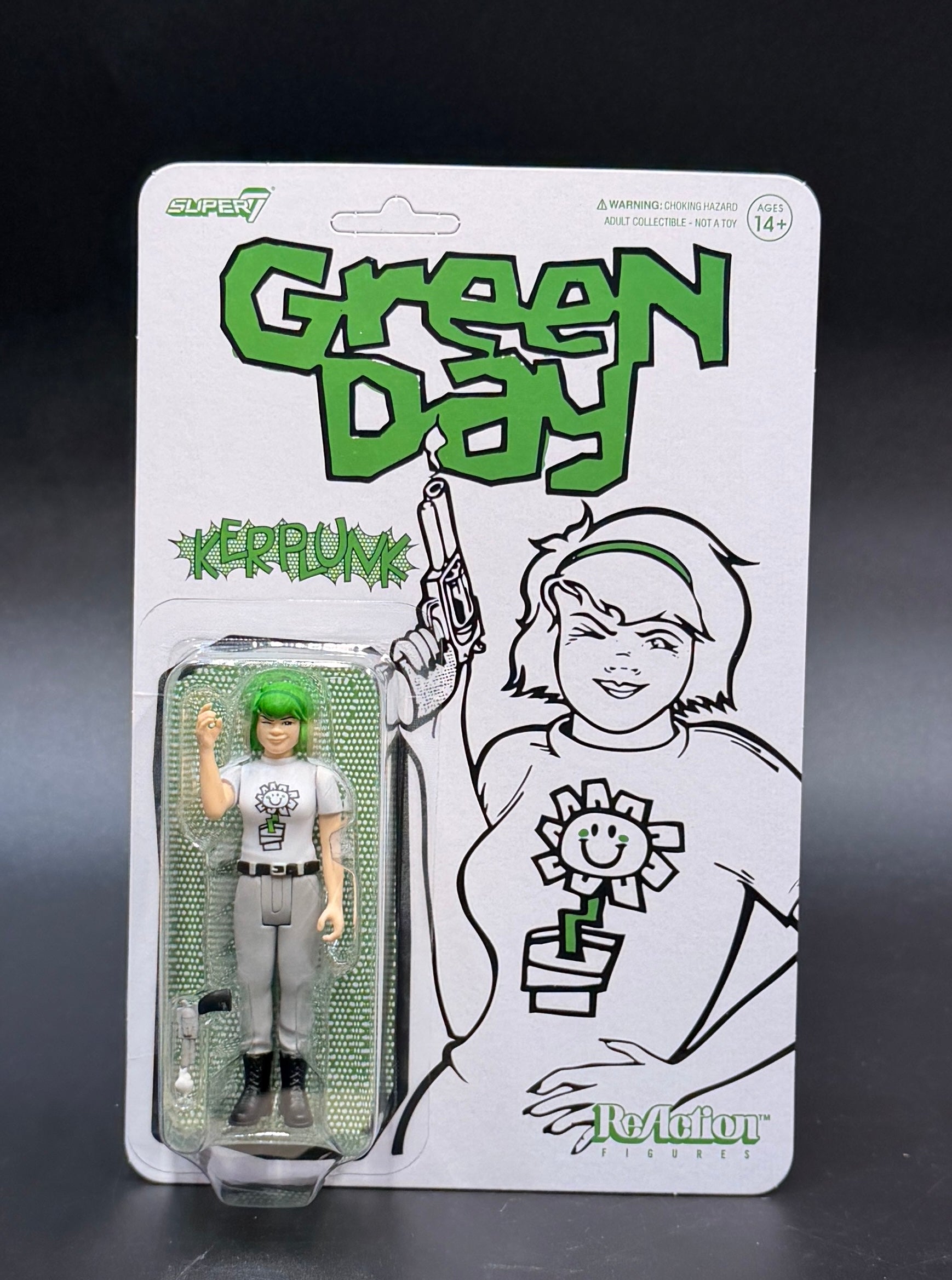 Kerplunk Green Day Action Figure ReAction Super7 (Unpunched)