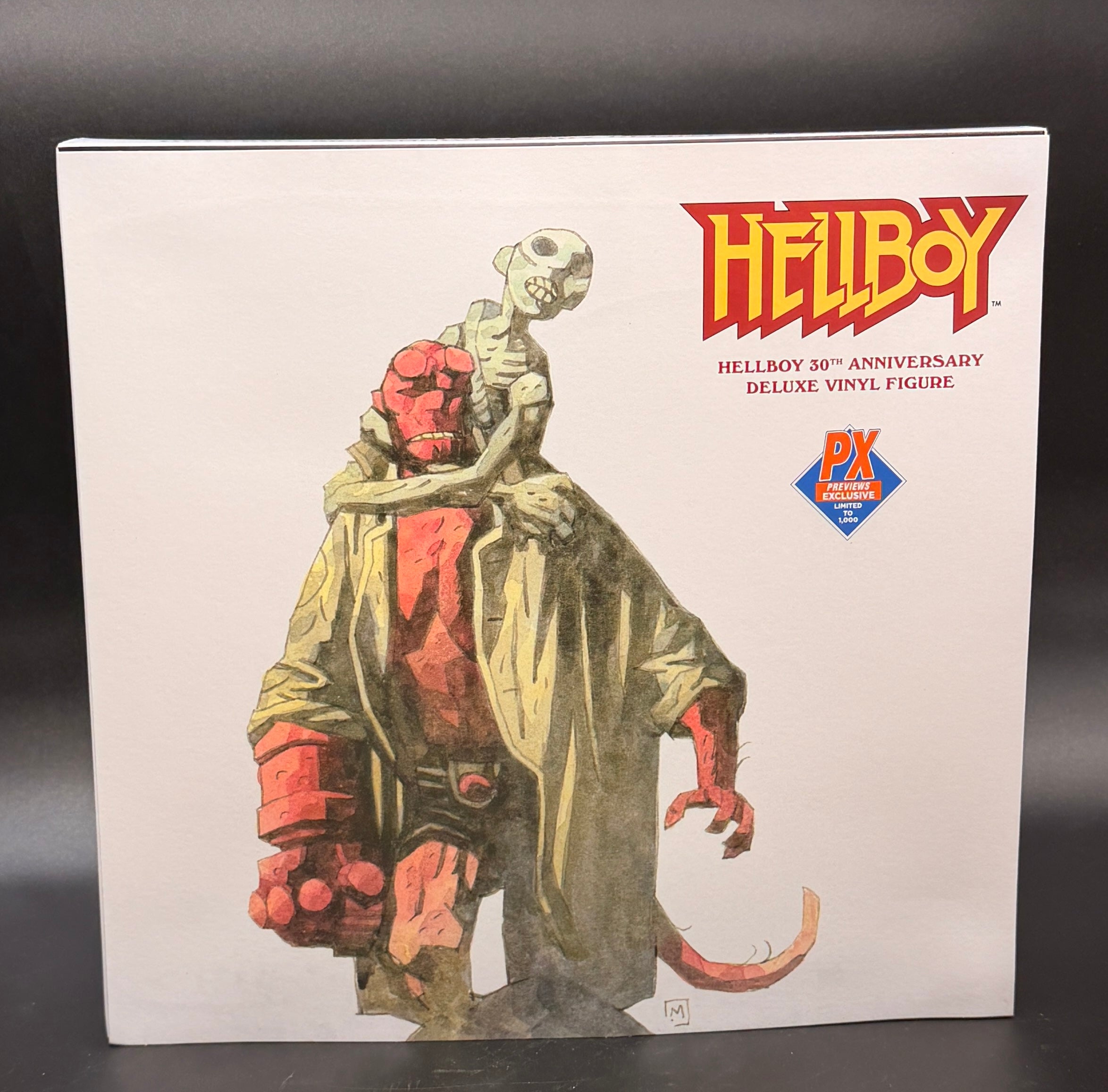 "Hellboy" (30th Anniversary) 12 1/2-Inch Black and White Variant Vinyl Figure (Previews Exclusive) Dark Horse