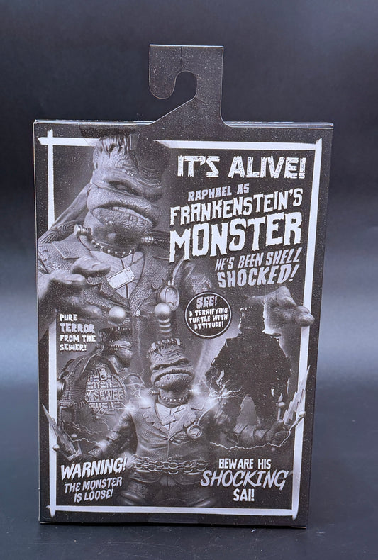 Frankenstein's Monster (Raphael) Teenage Mutant Ninja Turtles X Universal Monsters (Black and White Variant) Action Figure NECA 2025