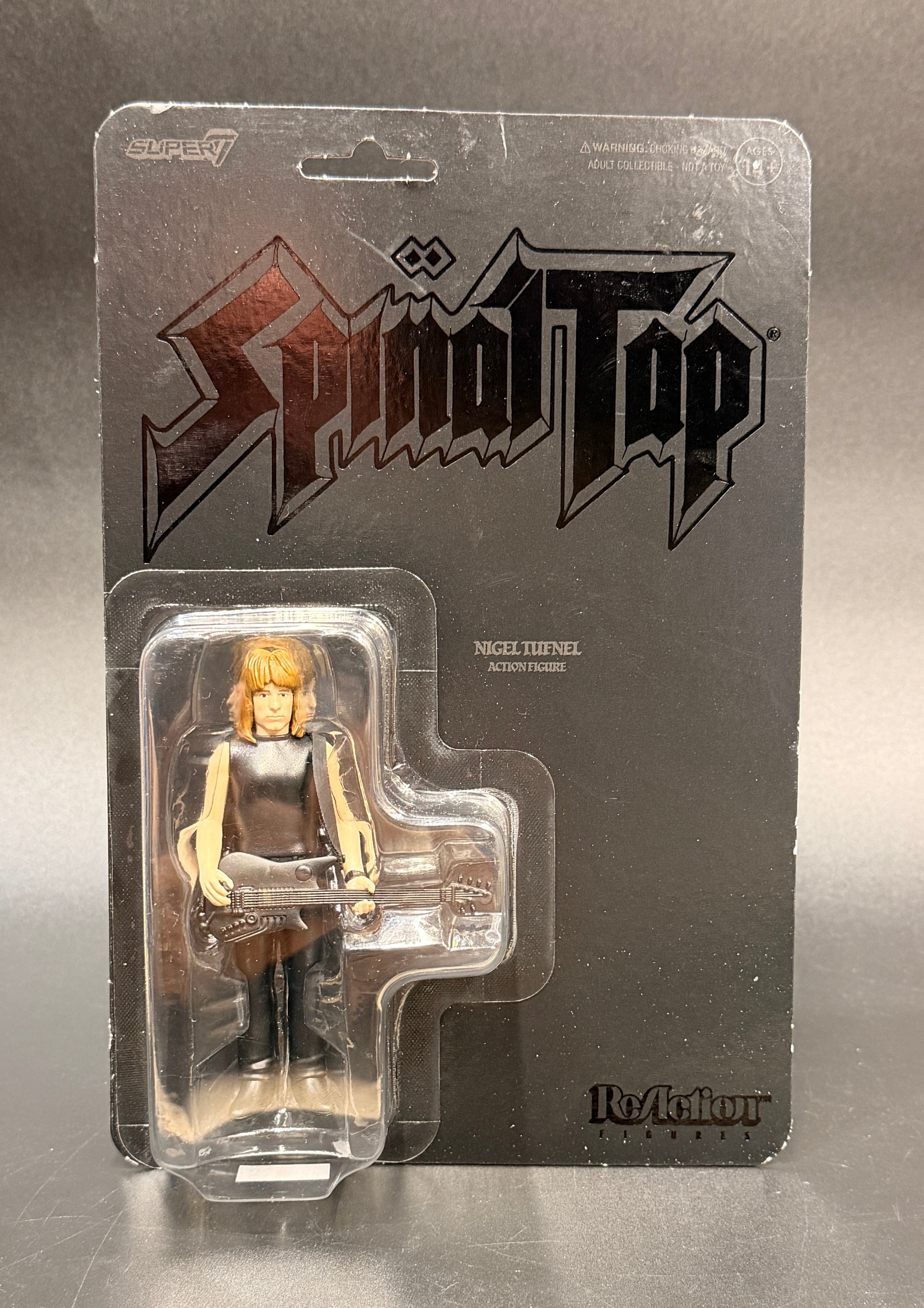 Nigel Tufnel (None More Black Version) Spinal Tap 3.75 in. Action Figure ReAction Super7