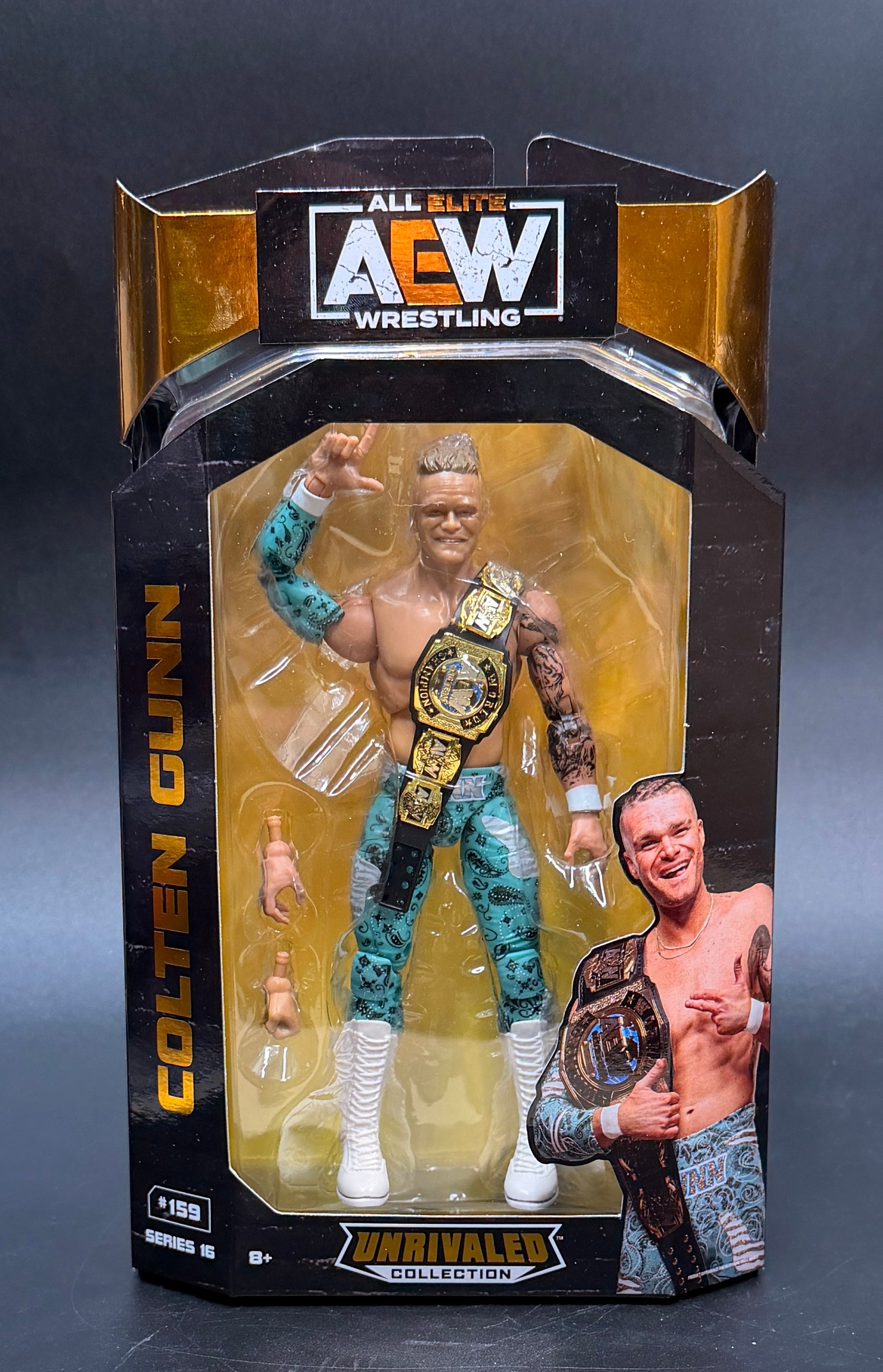 Colton Gunn (#159) AEW: Unrivaled Collection Series 16 Wrestling Action Figure Jazwares LLC 2022