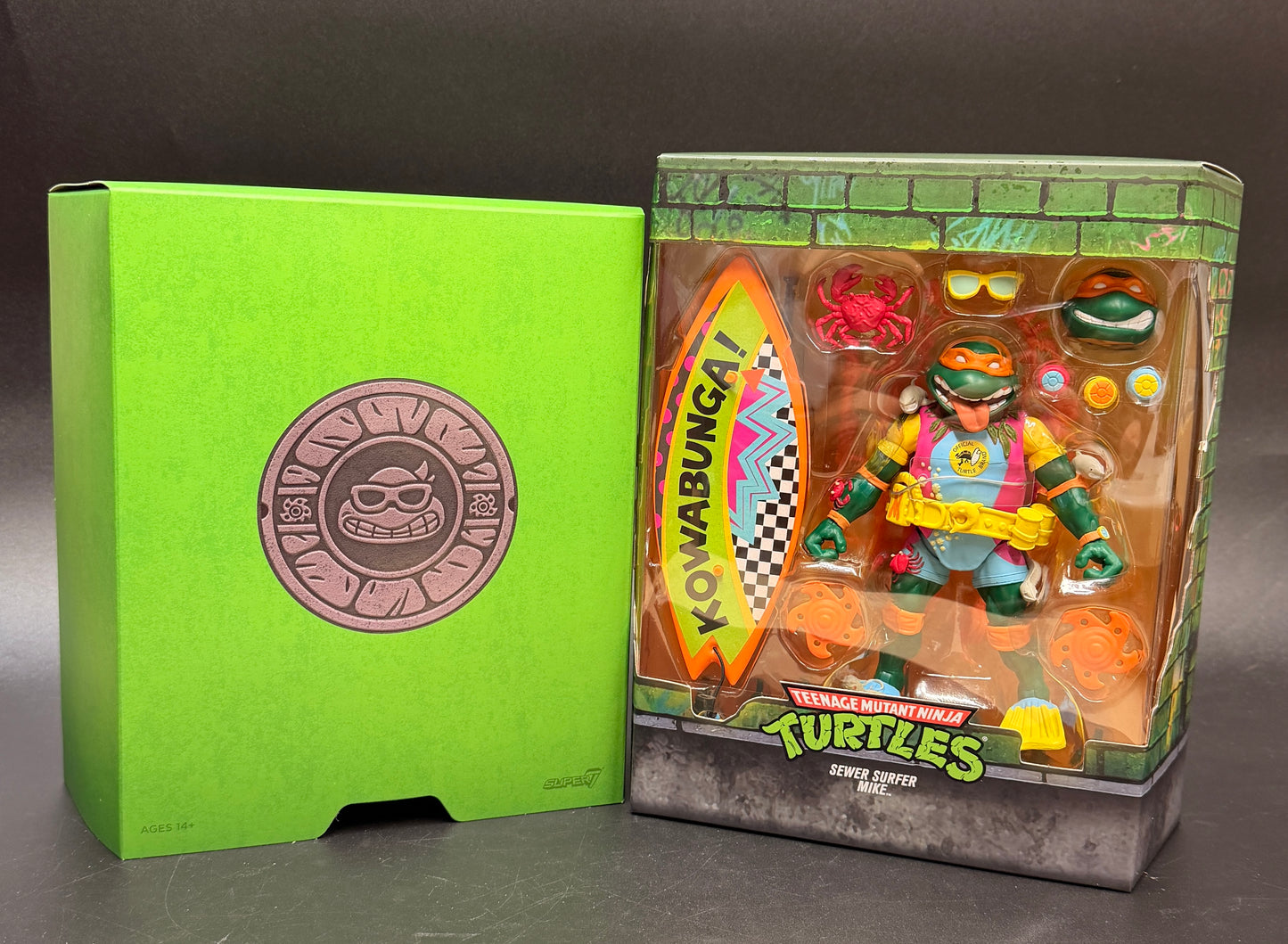 Sewer Surfer Mike Teenage Mutant Ninja Turtles 7 in. Action Figure Ultimates! Super7