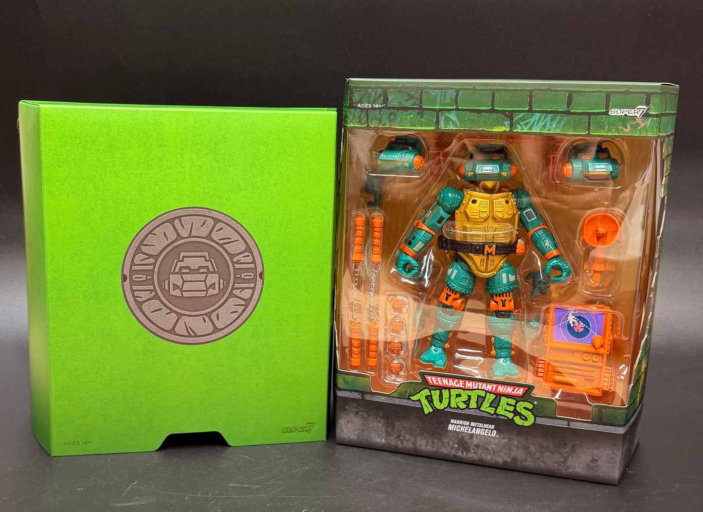 Warrior Metalhead Michelangelo Teenage Mutant Ninja Turtles 7 in. Action Figure Ultimates! Super7