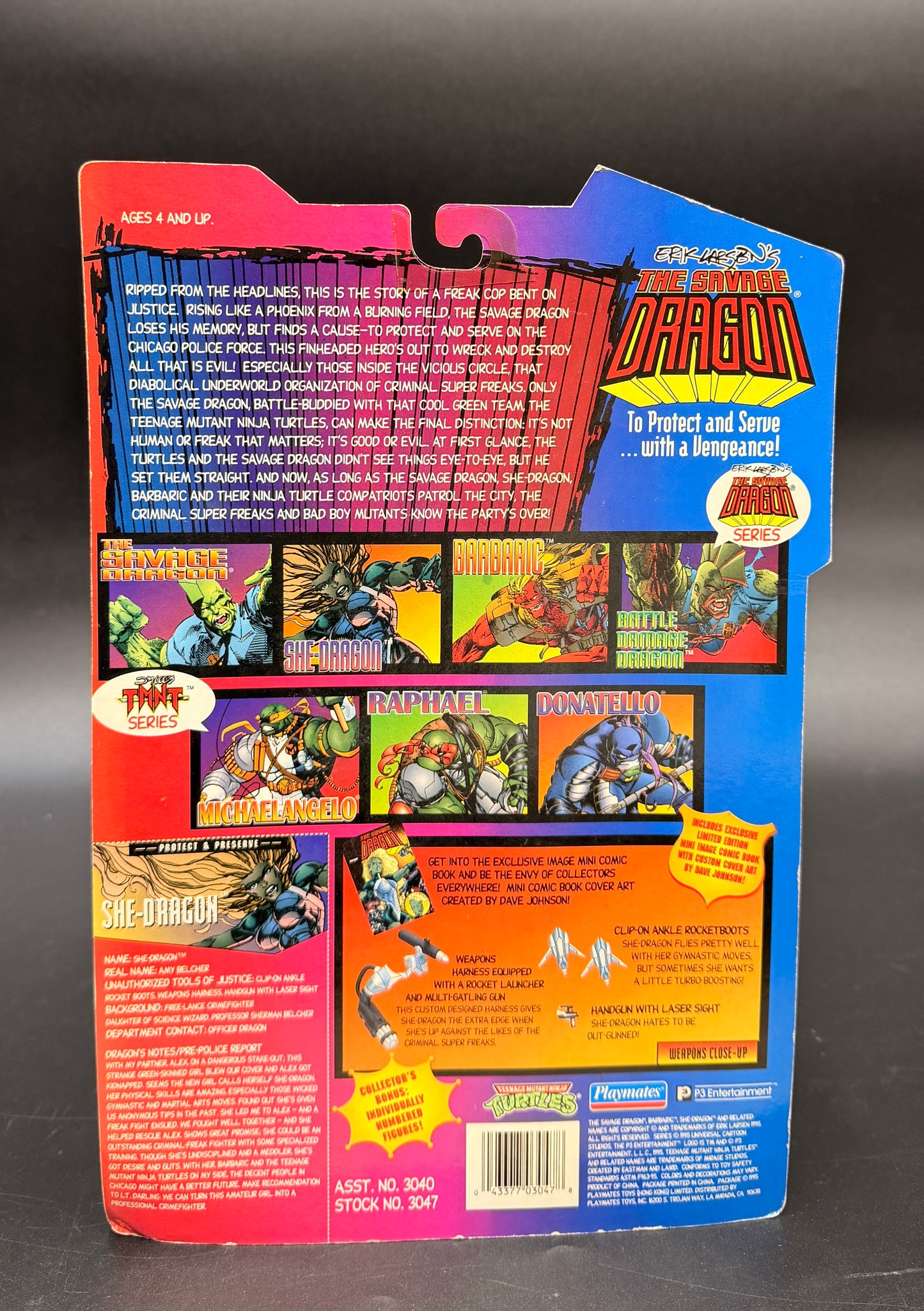 She-Dragon The Savage Dragon TMNT Action Figure Playmates 1995