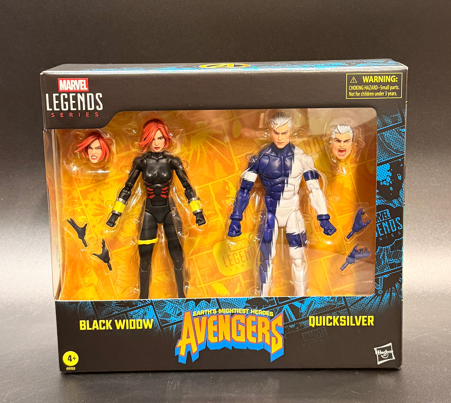 "Black Widow & Quicksilver" (Earth's Mightiest Heroes: Avengers) 6 in. Action Figure Set Marvel Legends Hasbro 2025