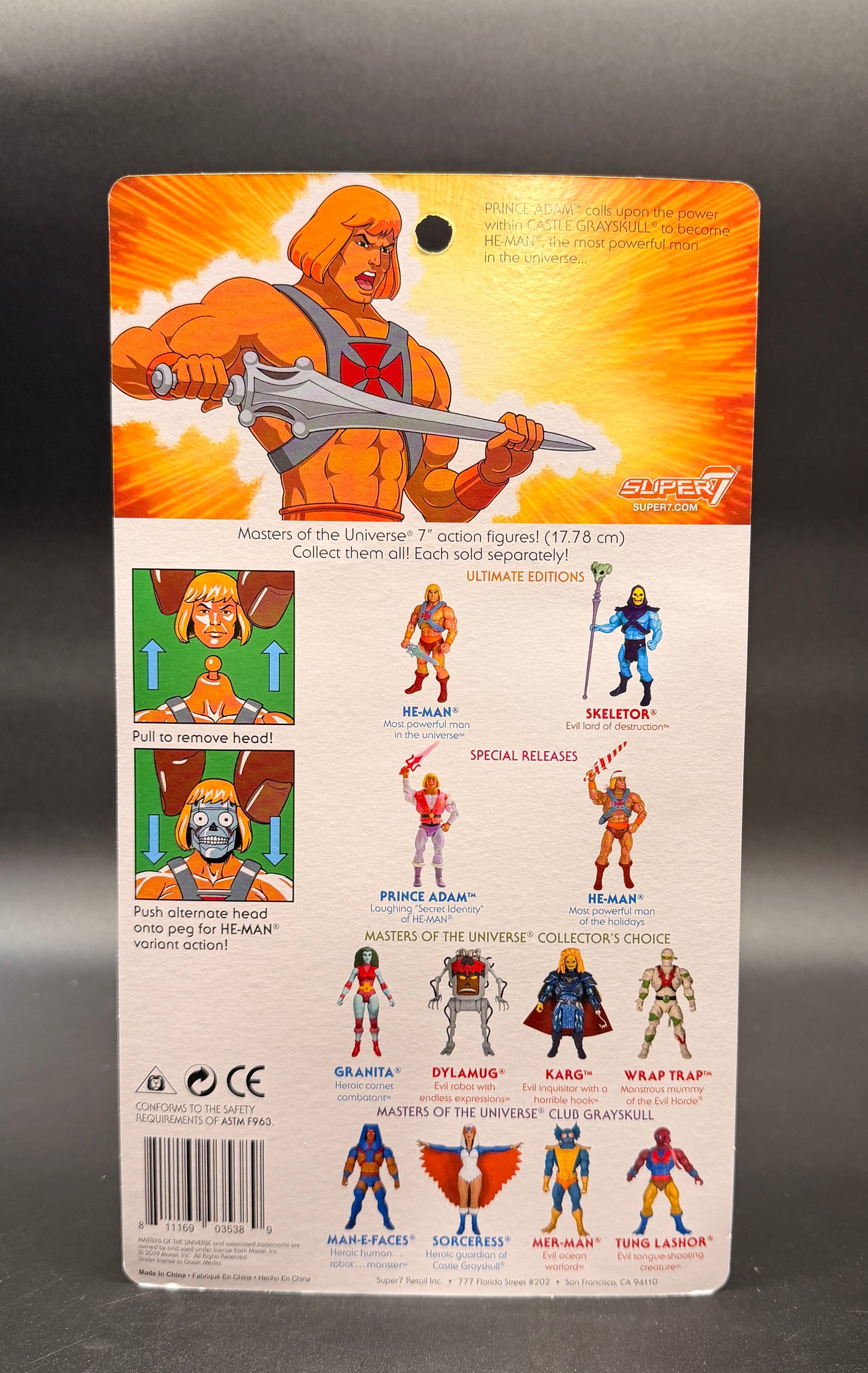 He-Man (Filmation Ultimate Edition) Masters of the Universe Action Figure – Super7 (2019)