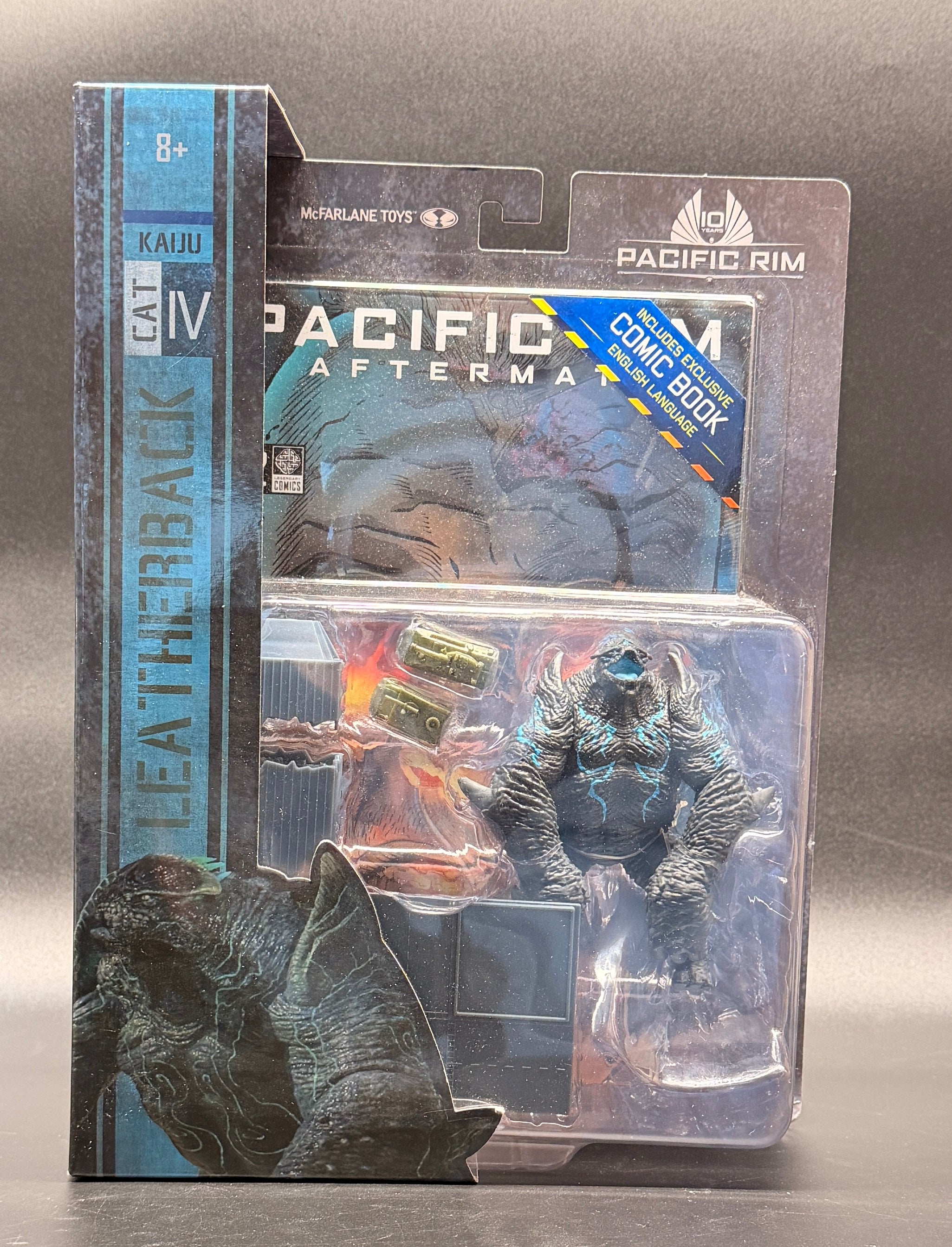 Pacific Rim: Aftermath Leatherback 4" Action Figure Playset with Comic McFarlane Toys